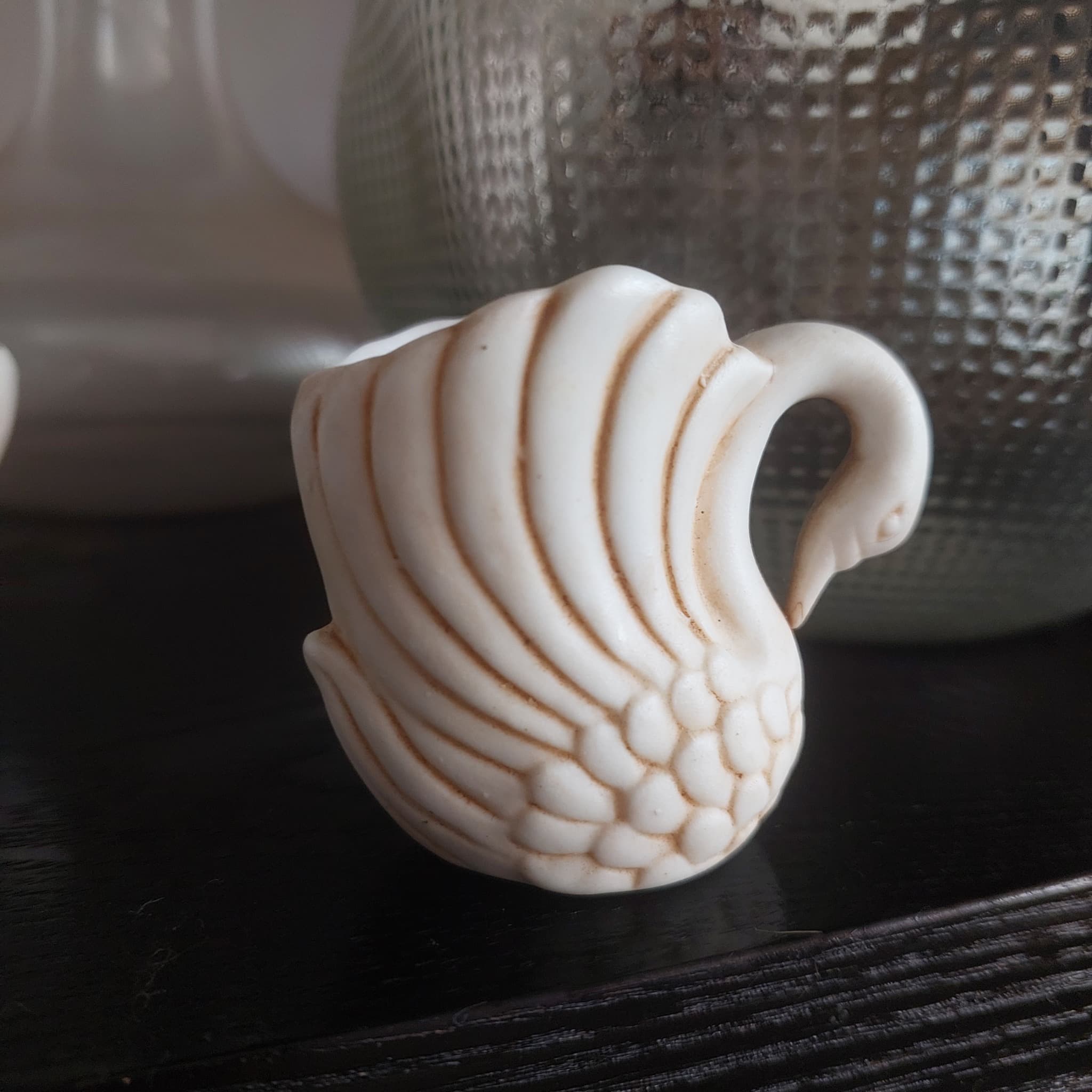 Lefton's Ceramic Swan Creamer Pitcher, Vintage, White — photo 1 of 6