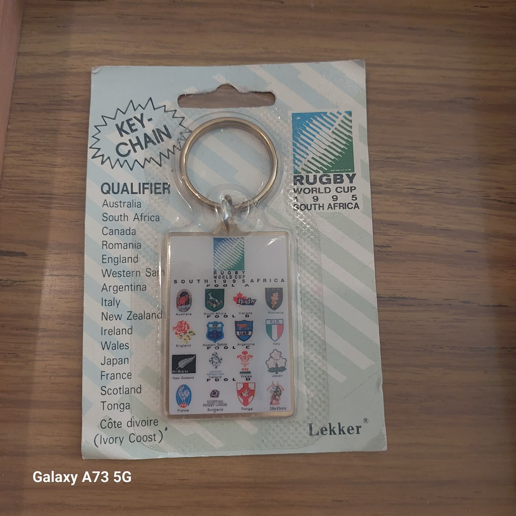 Lekker Rugby World Cup 1995 Keychain, South Africa, Official Merchandise — photo 4 of 5