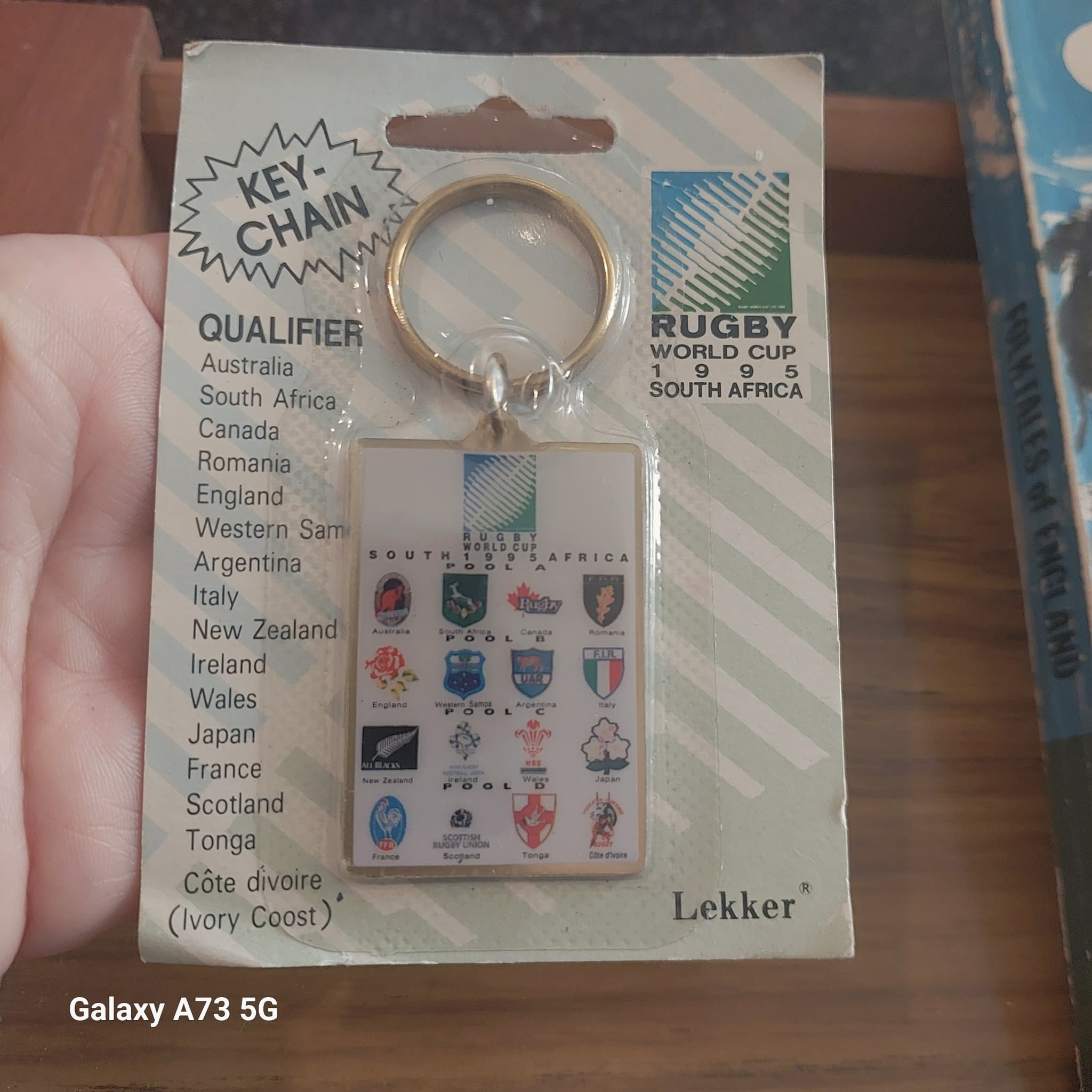 Lekker Rugby World Cup 1995 Keychain, South Africa, Official Merchandise — photo 5 of 5