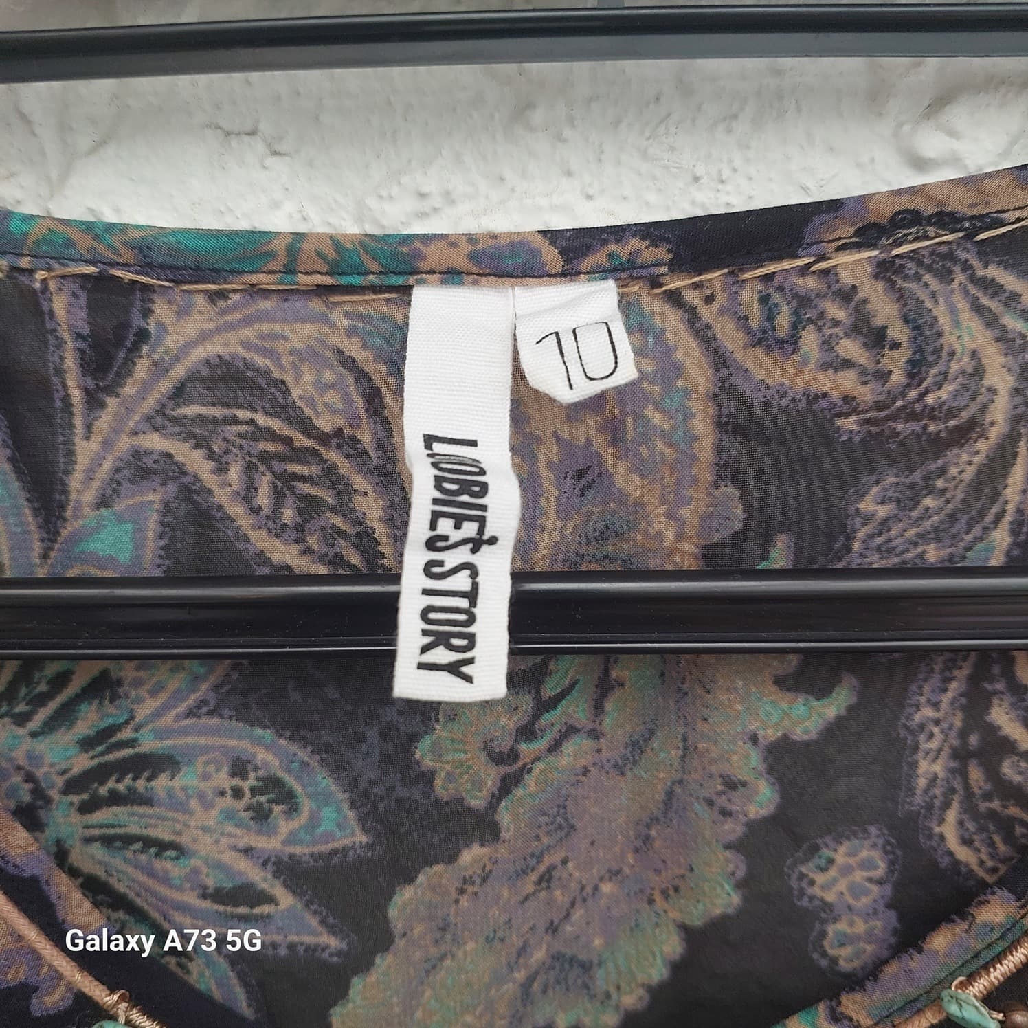 LOBIE'S STORY Sheer Blouse, Floral Paisley Print, Size 10 — photo 3 of 8