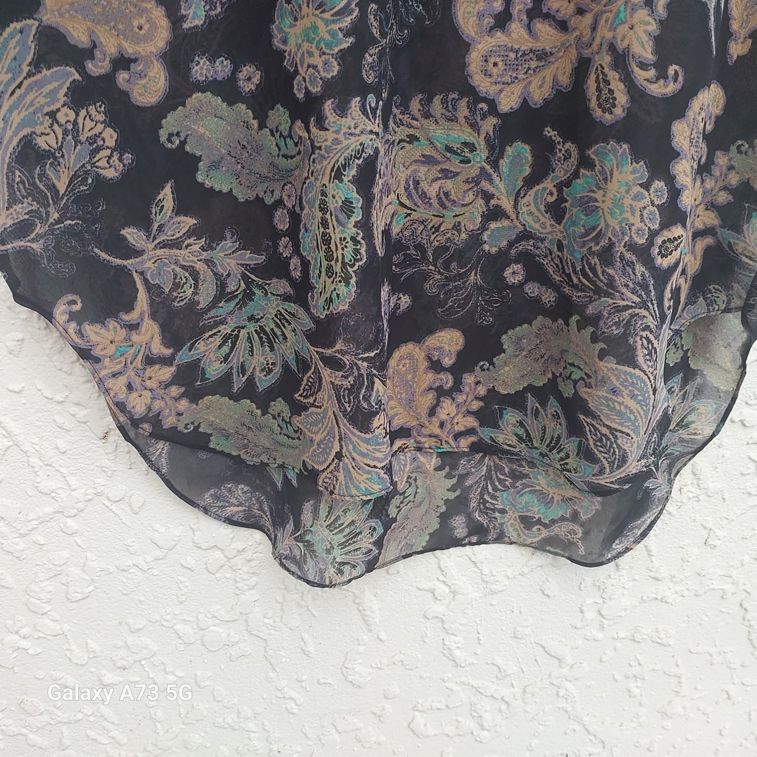 LOBIE'S STORY Sheer Blouse, Floral Paisley Print, Size 10 — photo 5 of 8