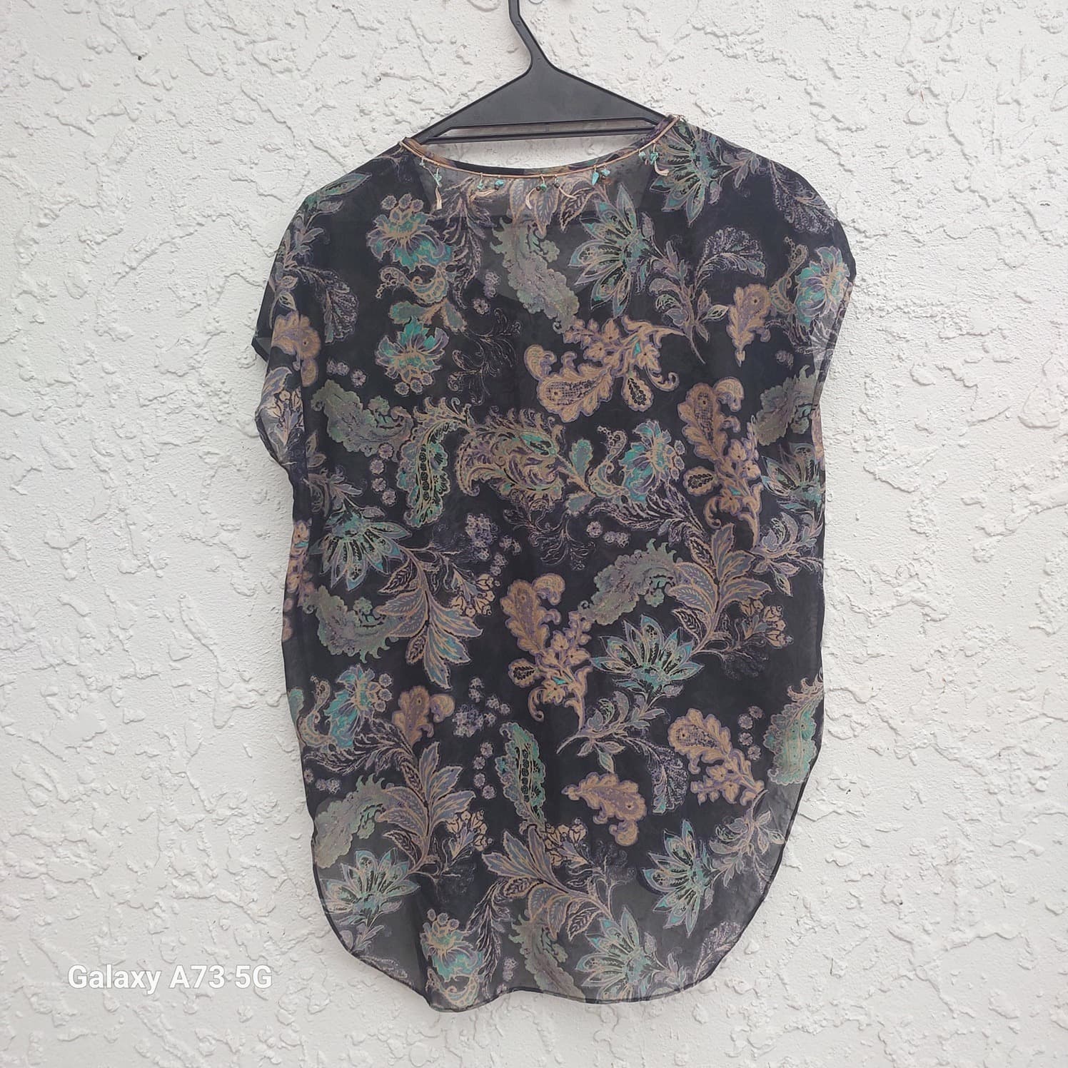 LOBIE'S STORY Sheer Blouse, Floral Paisley Print, Size 10 — photo 8 of 8