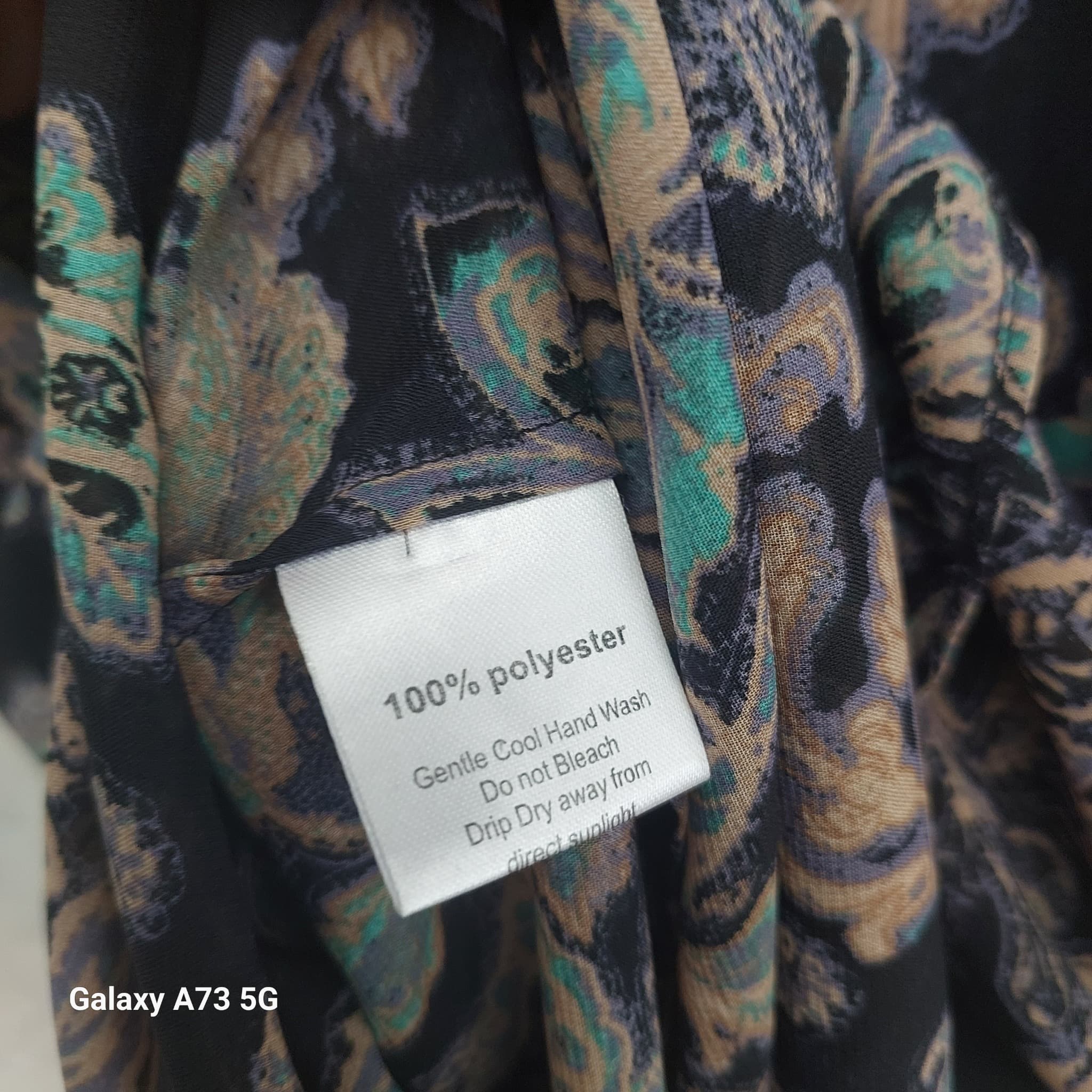 LOBIE'S STORY Sheer Blouse, Floral Paisley Print, Size 10 — photo 7 of 8