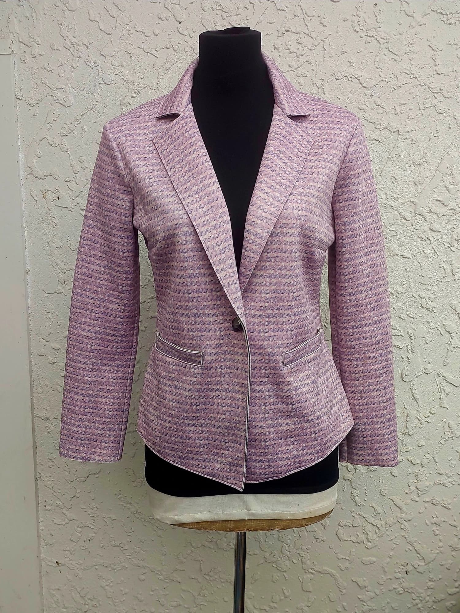 MARELLA SPORT Tweed Peplum Blazer, Pink, Size M — photo 1 of 10