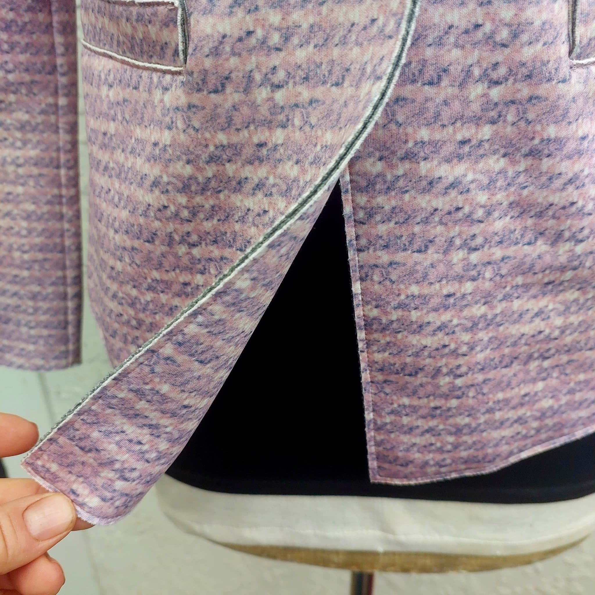 MARELLA SPORT Tweed Peplum Blazer, Pink, Size M — photo 4 of 10