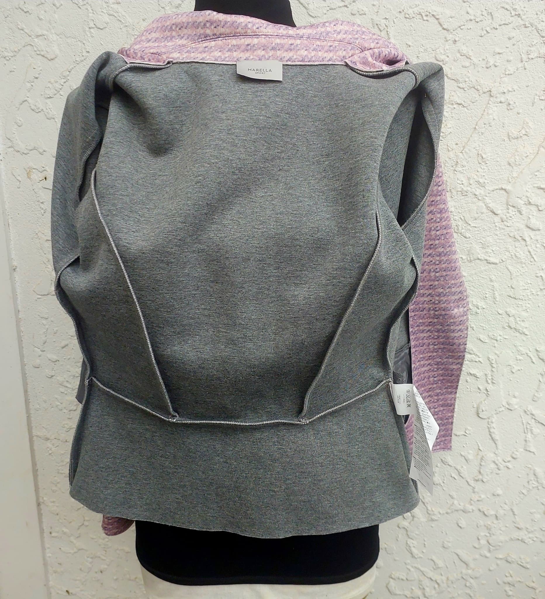 MARELLA SPORT Tweed Peplum Blazer, Pink, Size M — photo 8 of 10