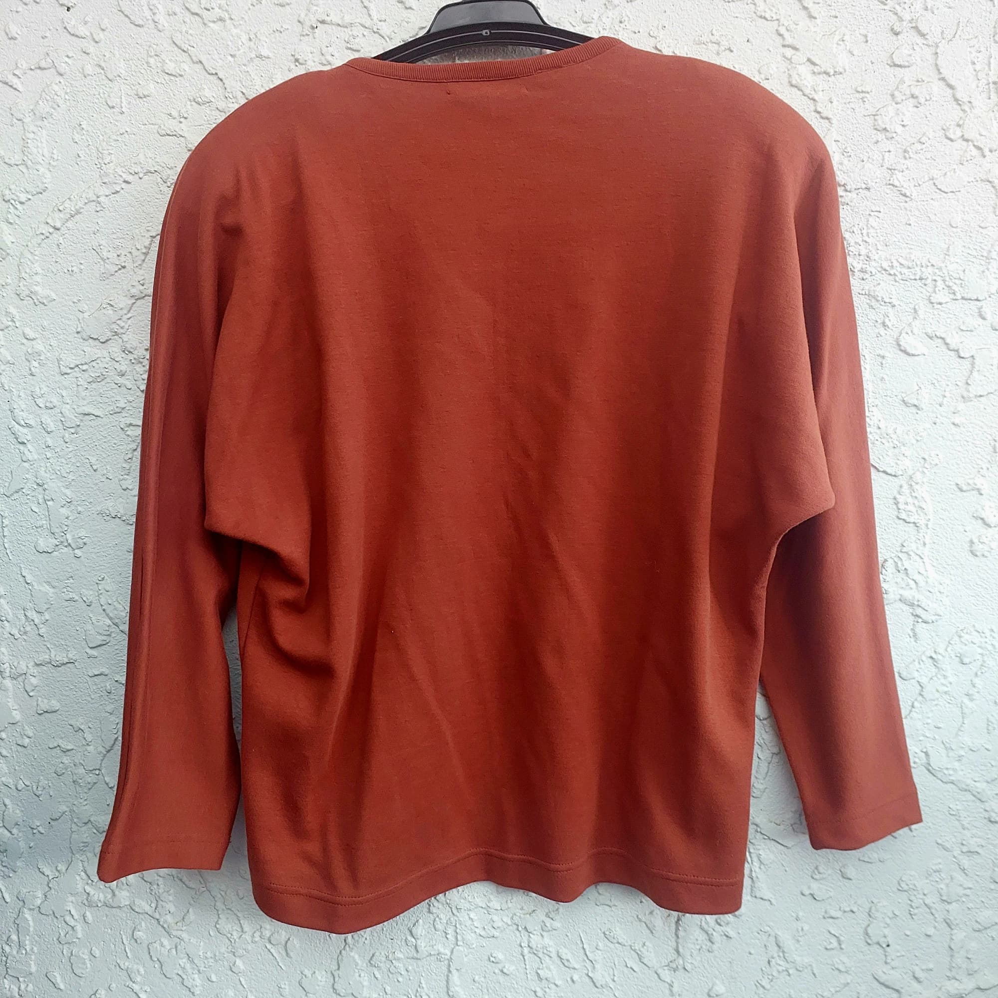 MarieaKim Embellished Sweatshirt, Rust, Size M — photo 8 of 9