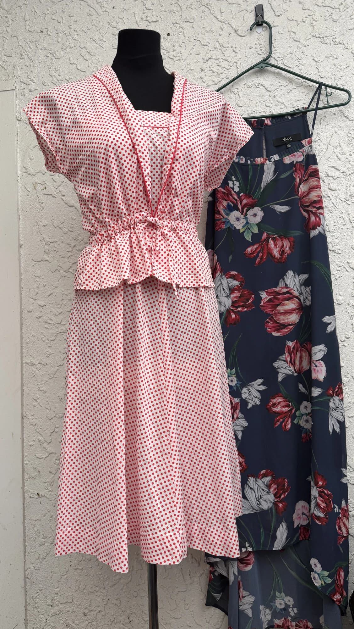 Max A-Line Dress, Red and White Polka Dot, Spaghetti Strap — photo 2 of 10