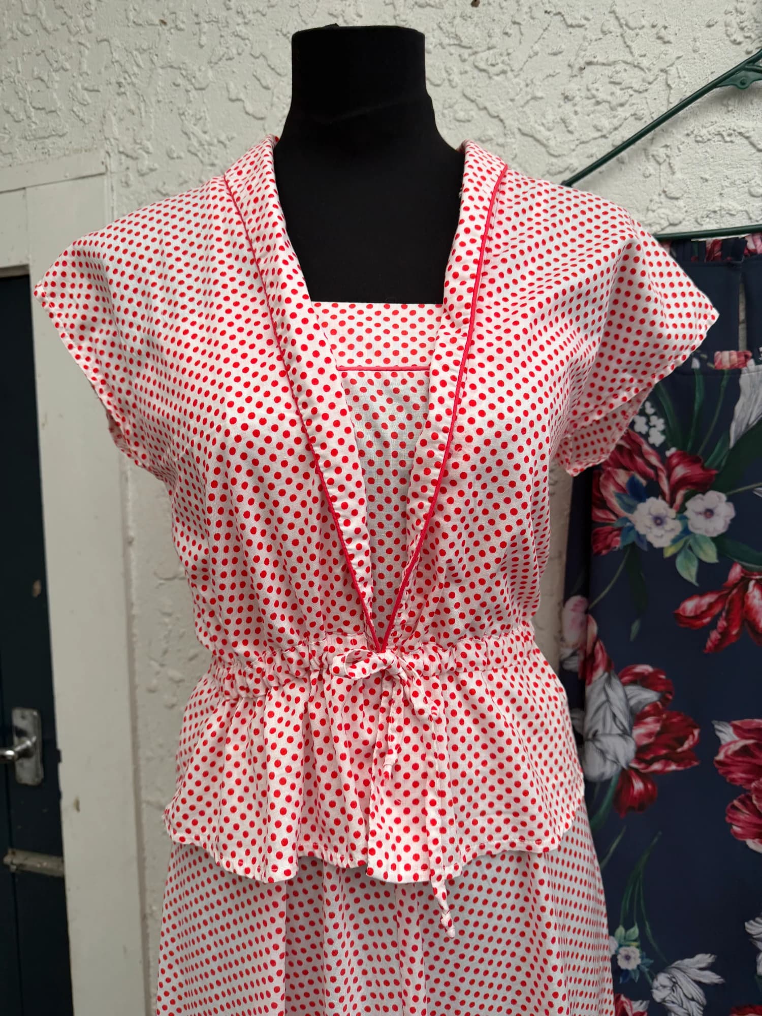 Max A-Line Dress, Red and White Polka Dot, Spaghetti Strap — photo 3 of 10