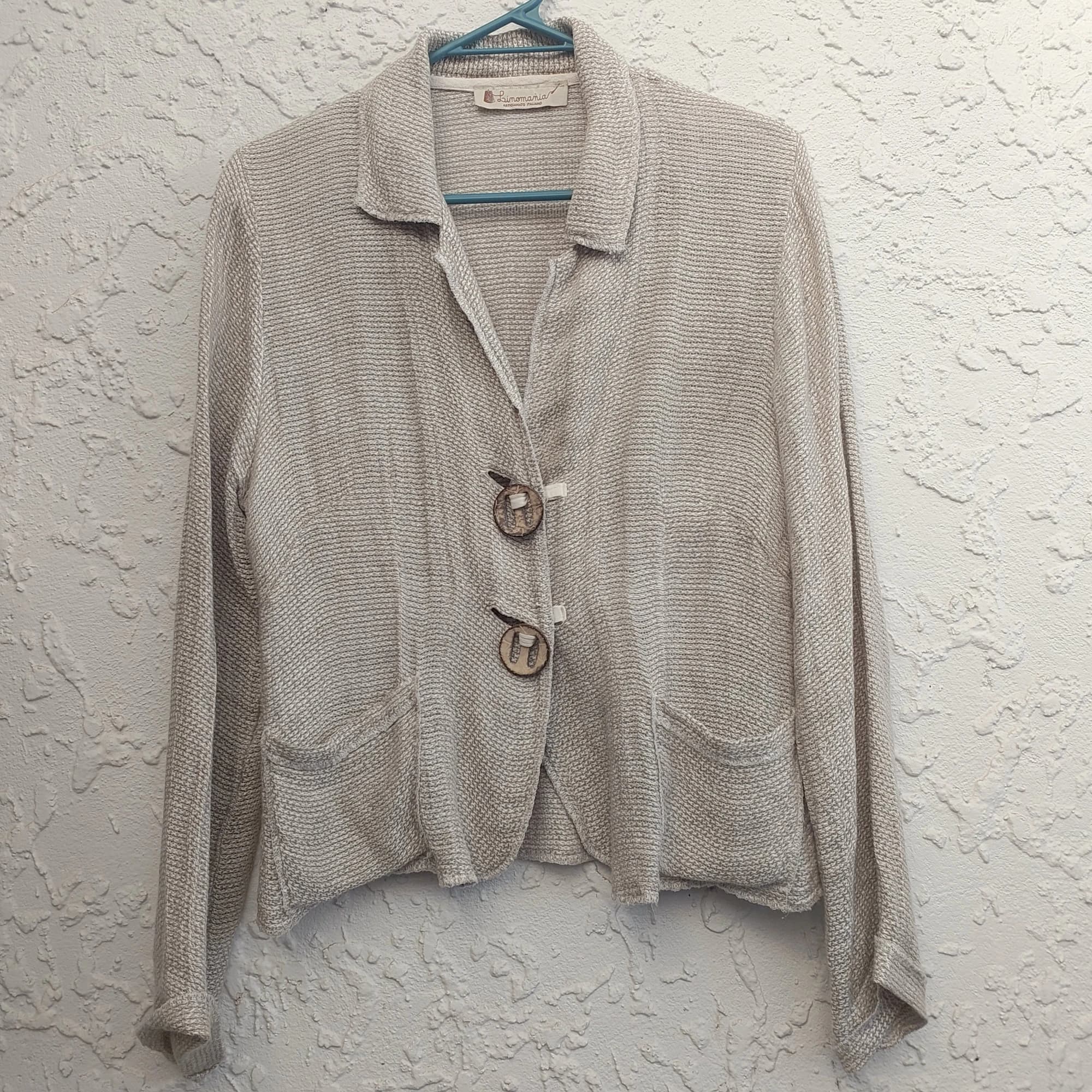 MINT Linomania Italian 100% linen jacket - Beige — photo 1 of 9
