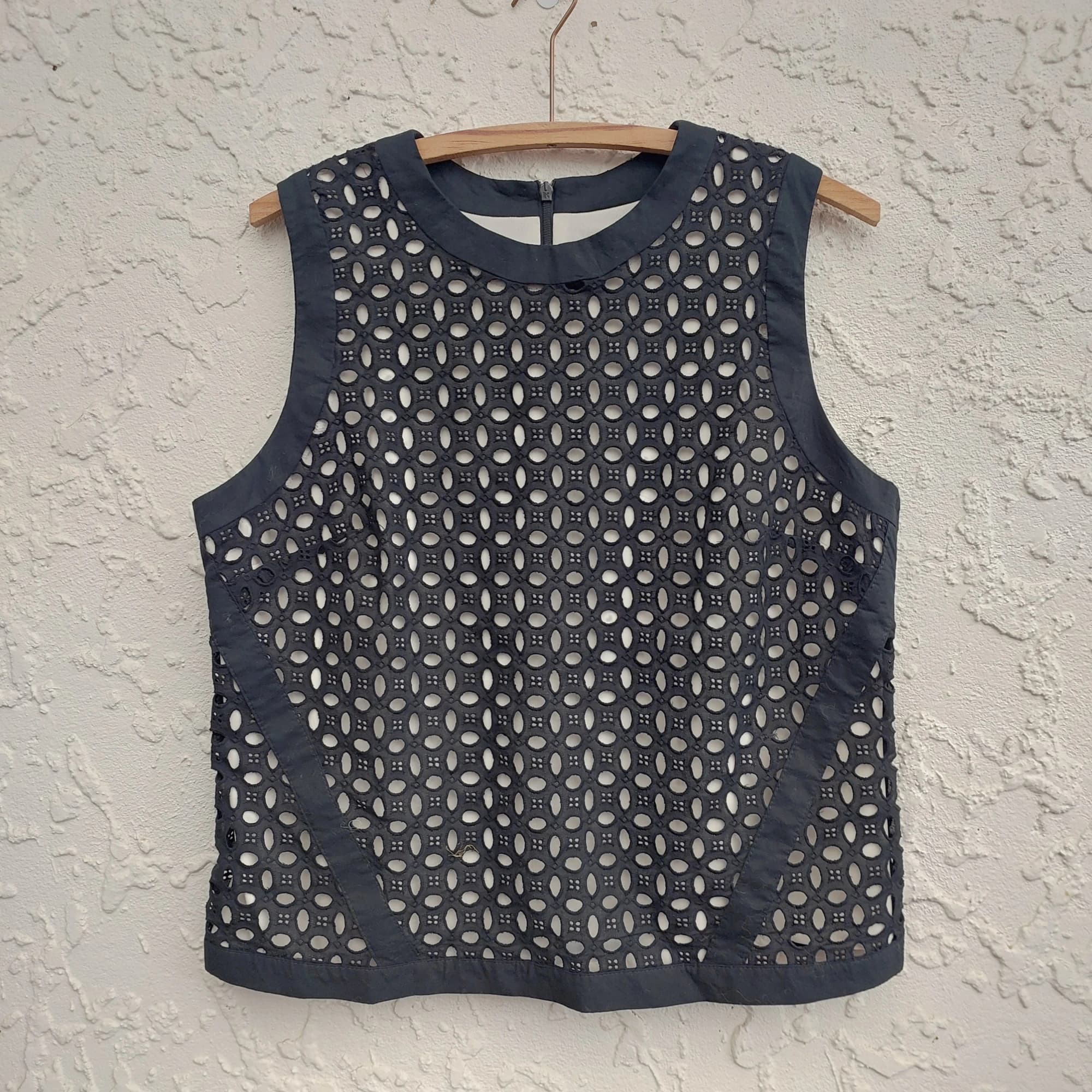 Next Black Broderie Anglaise Top, size 12 — photo 1 of 10