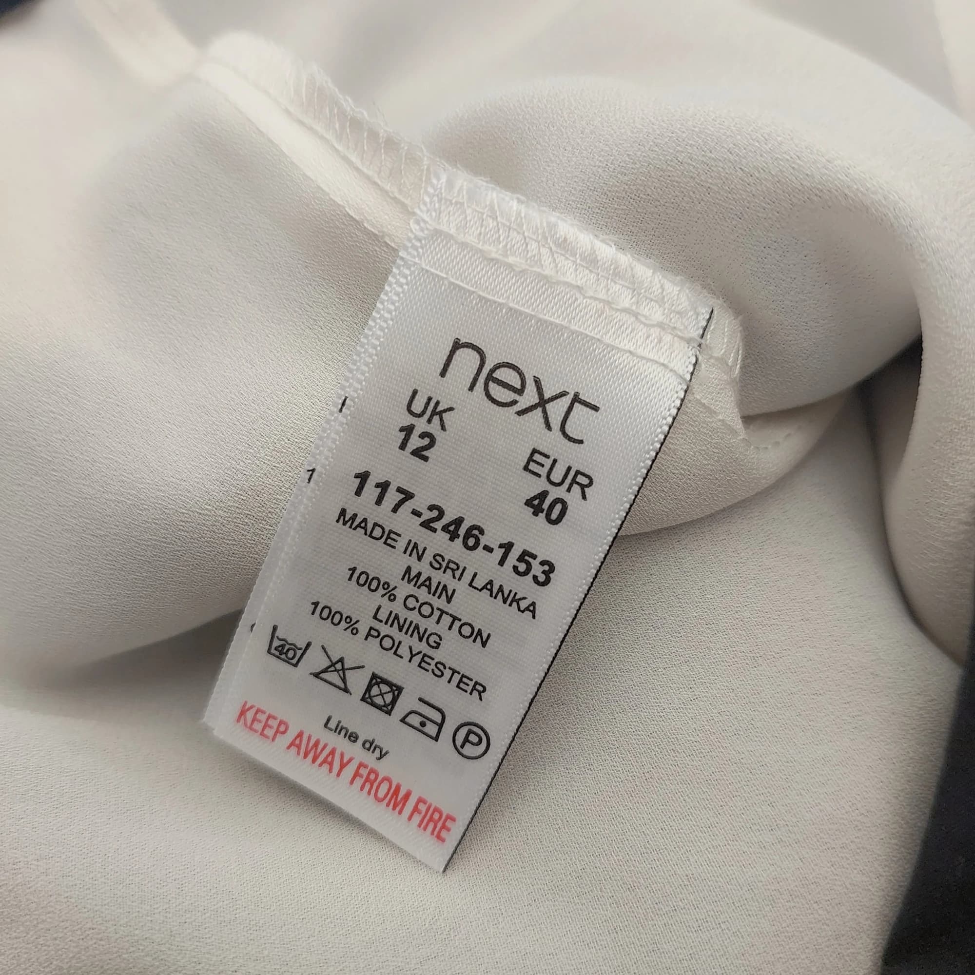Next Black Broderie Anglaise Top, size 12 — photo 9 of 10