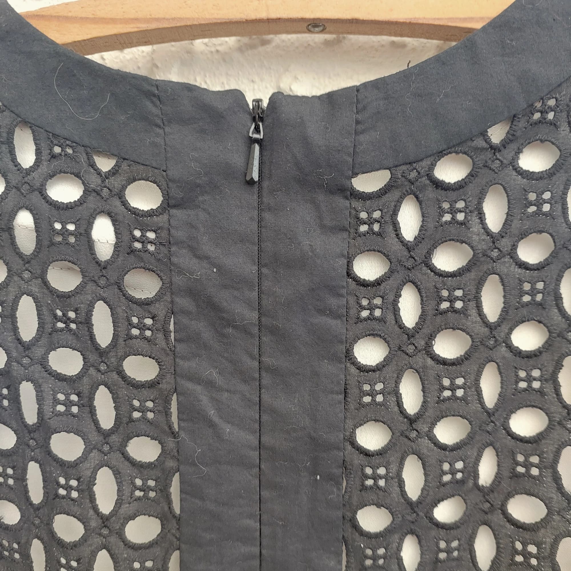 Next Black Broderie Anglaise Top, size 12 — photo 4 of 10