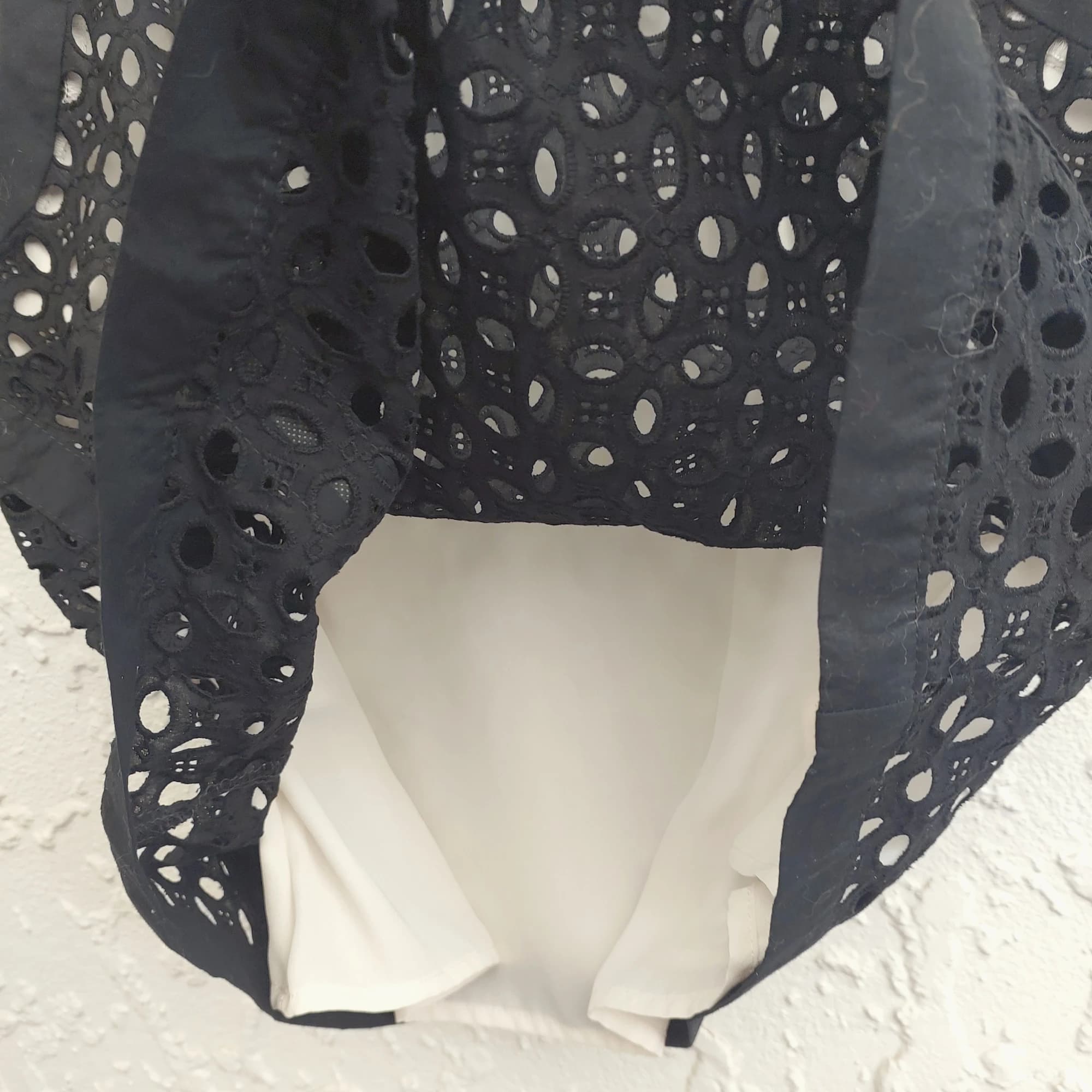 Next Black Broderie Anglaise Top, size 12 — photo 10 of 10
