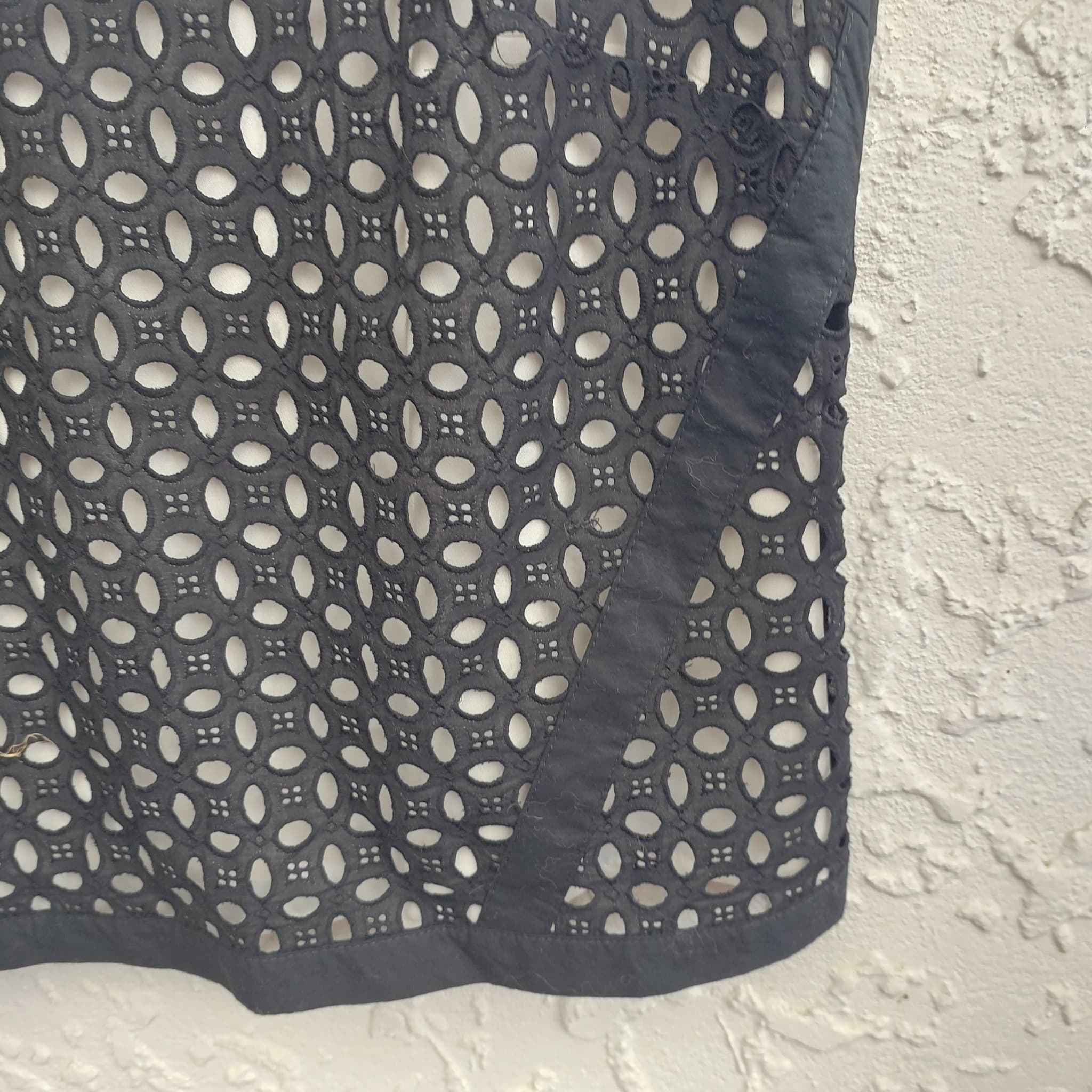 Next Black Broderie Anglaise Top, size 12 — photo 7 of 10