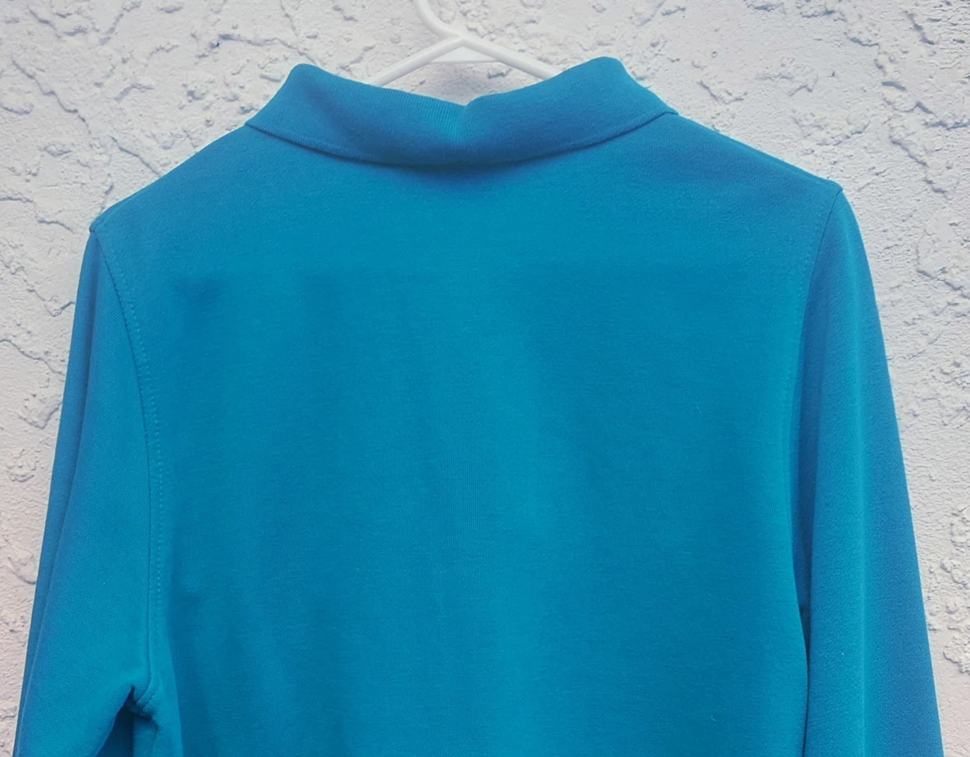 Pickaberry Quarter-Zip Sweatshirt, Teal Floral Embroidery, Size L — photo 7 of 8