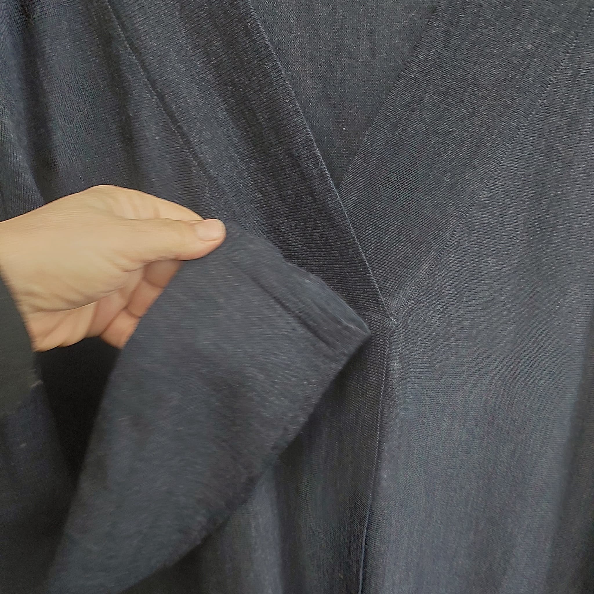 Sara Merino Wool Tunic Top, Navy Blue, size 3X — photo 7 of 9