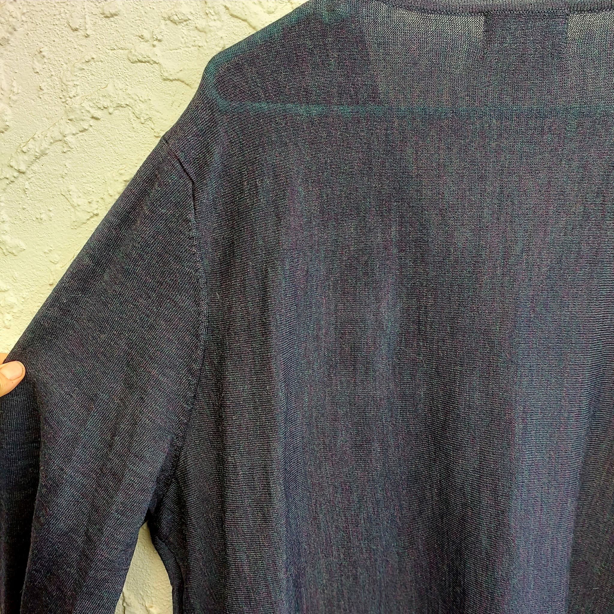 Sara Merino Wool Tunic Top, Navy Blue, size 3X — photo 8 of 9