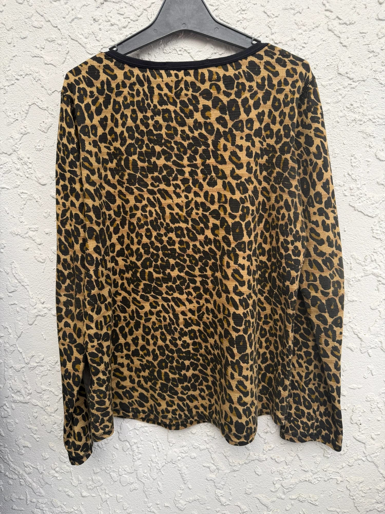 SCOTCH & SODA Henley Top, Leopard Print — photo 3 of 9
