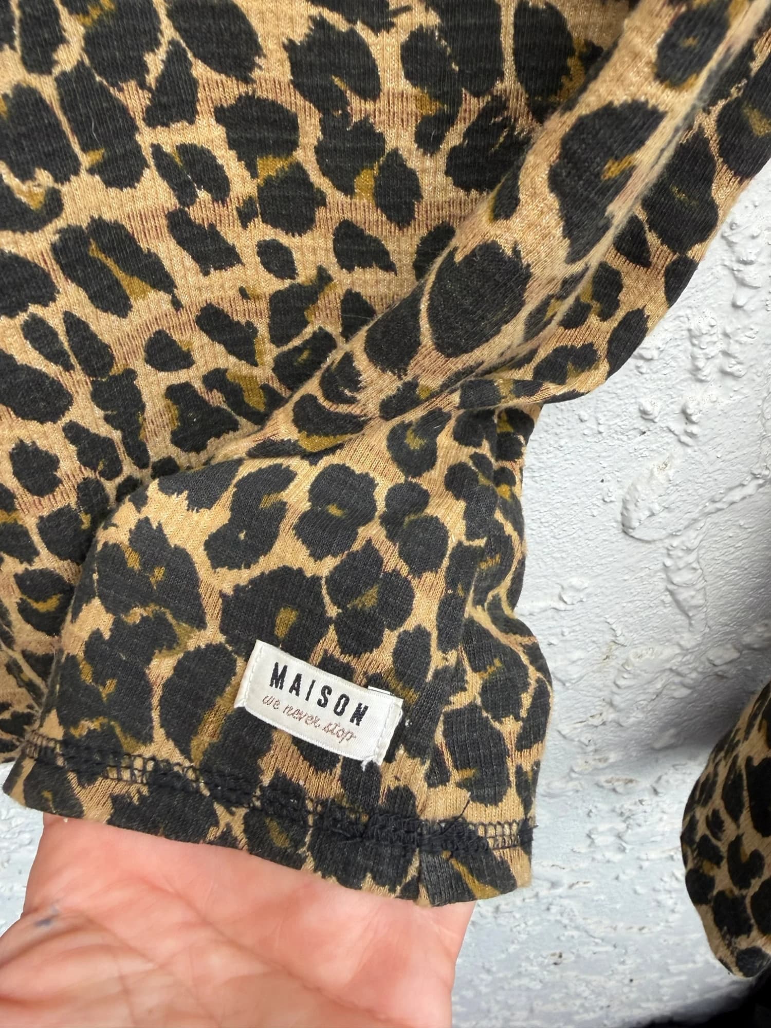 SCOTCH & SODA Henley Top, Leopard Print — photo 4 of 9