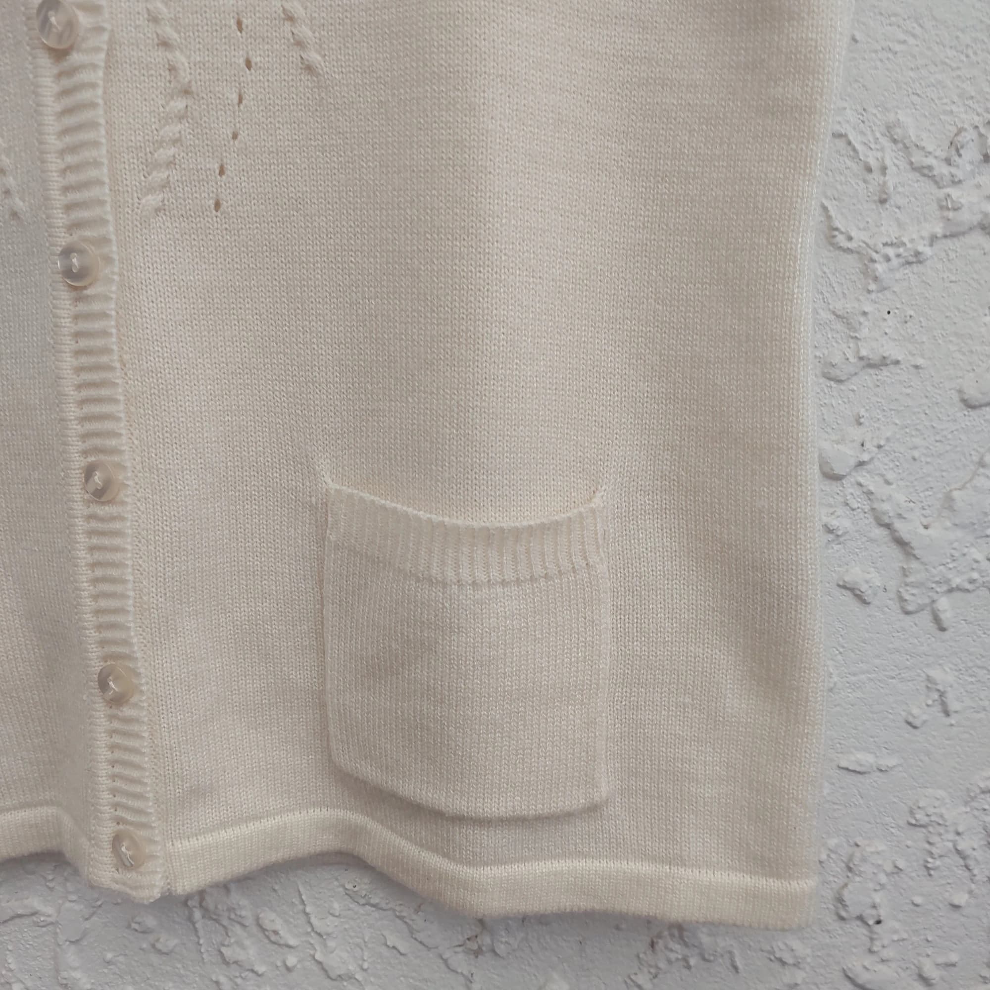 SOMEBODY Crochet Cover-Up Top, Beige, Starfish Net Design — photo 8 of 10