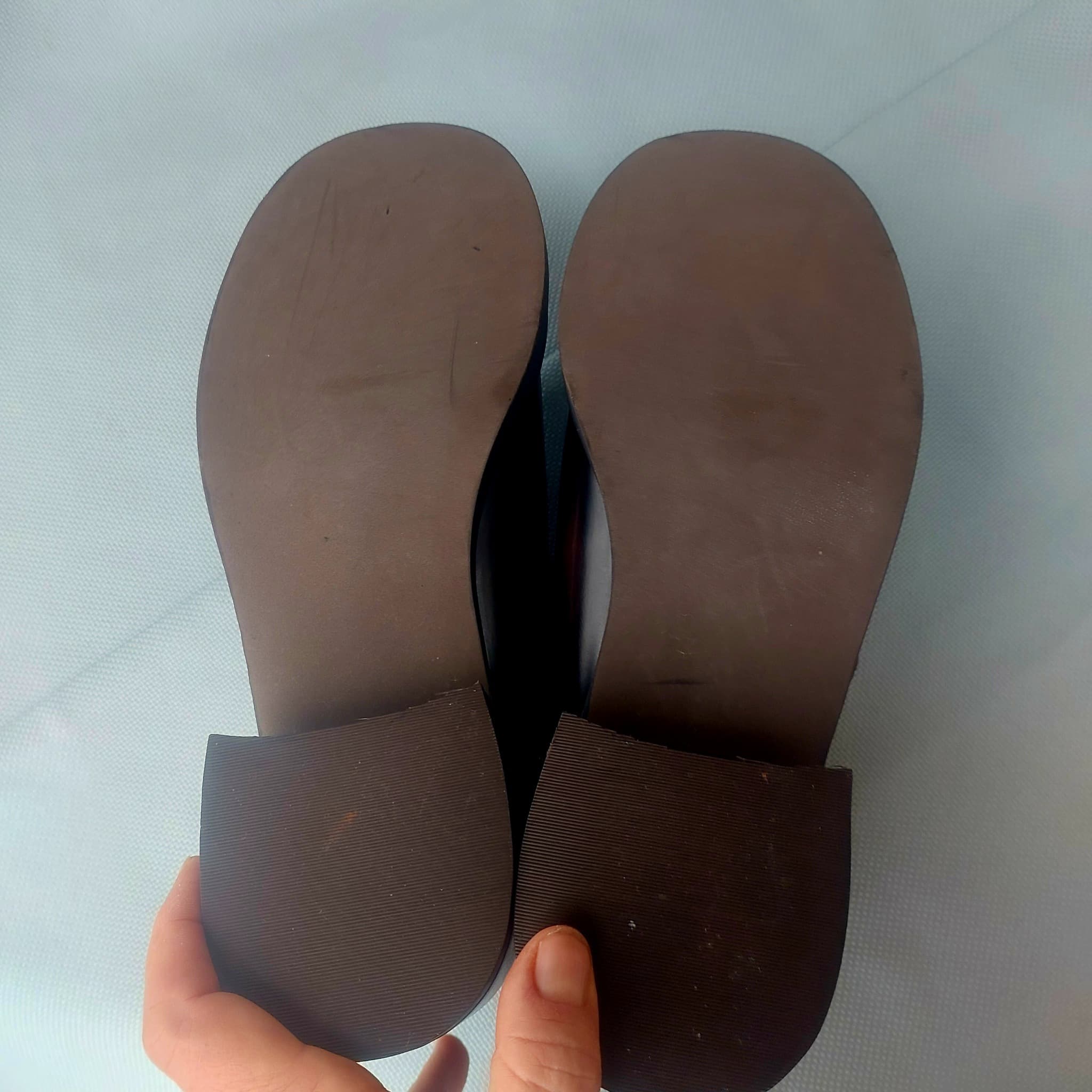 STEVE MADDEN Chunky Buckle Loafers, Dark Brown, Size 40 — photo 7 of 10