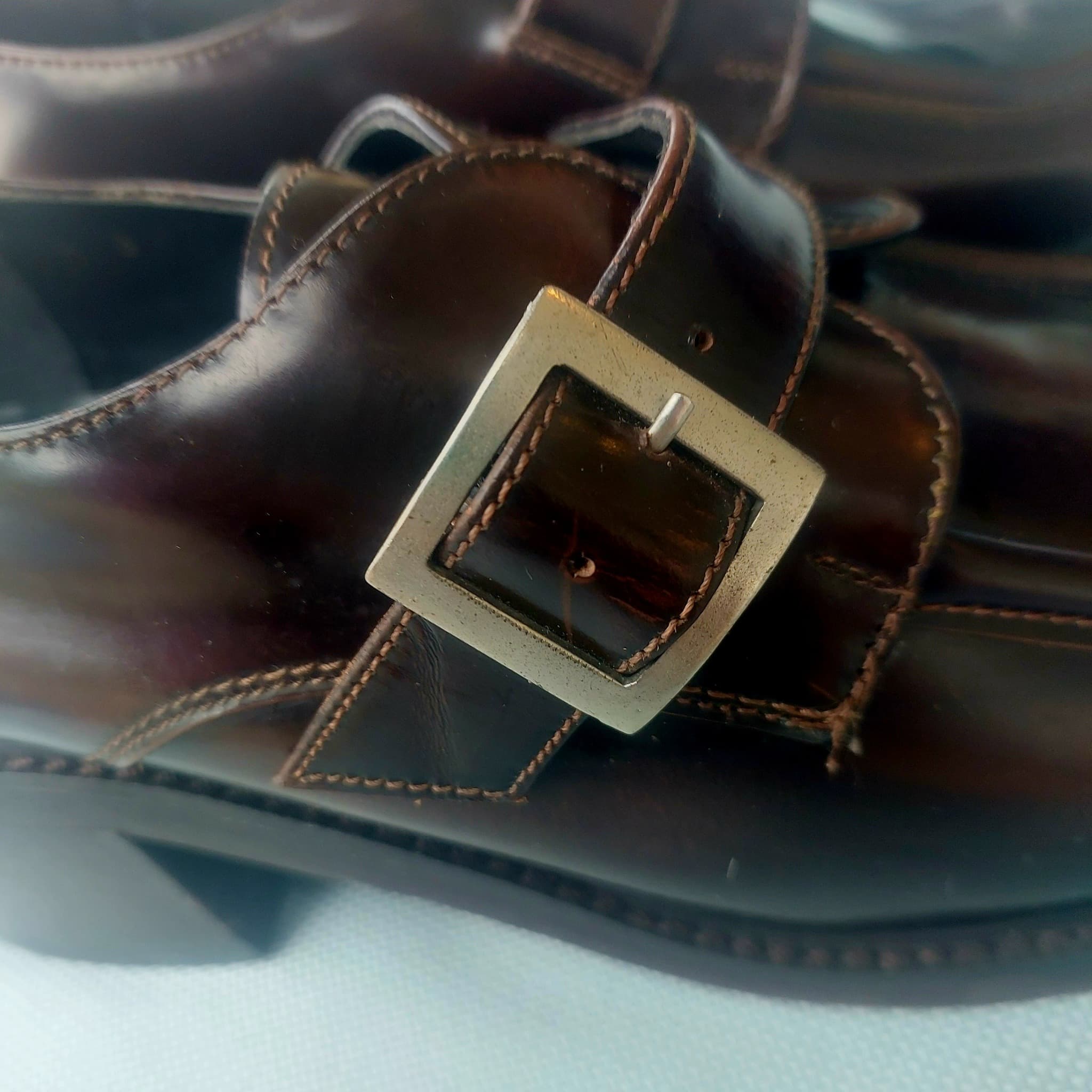 STEVE MADDEN Chunky Buckle Loafers, Dark Brown, Size 40 — photo 9 of 10
