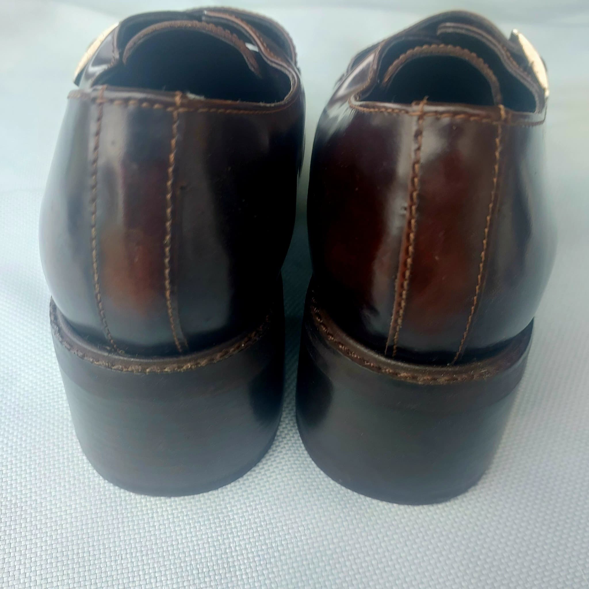 STEVE MADDEN Chunky Buckle Loafers, Dark Brown, Size 40 — photo 10 of 10