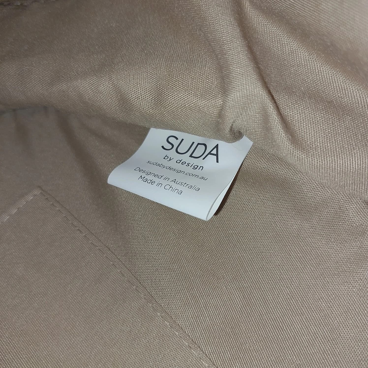 SUDA by design Straw Round Bag, Floral Embroidery, Natural — photo 8 of 10