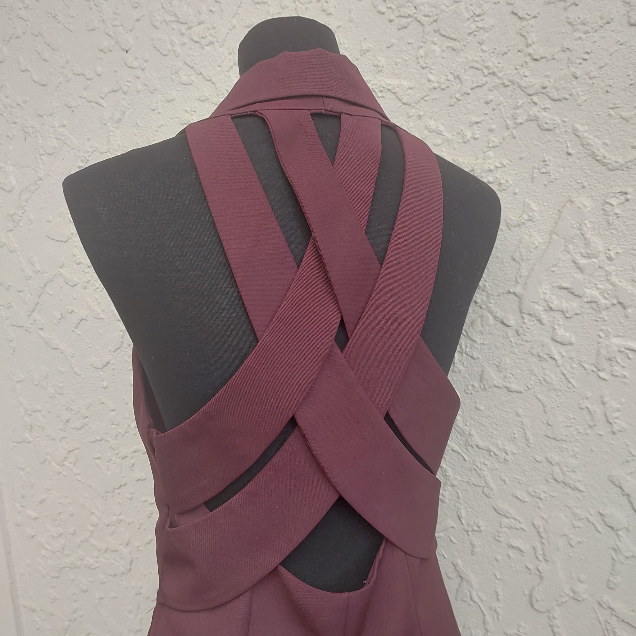 Syndicate Clothing Co. Sleeveless Blazer Vest Burgundy Size 12 — photo 3 of 9