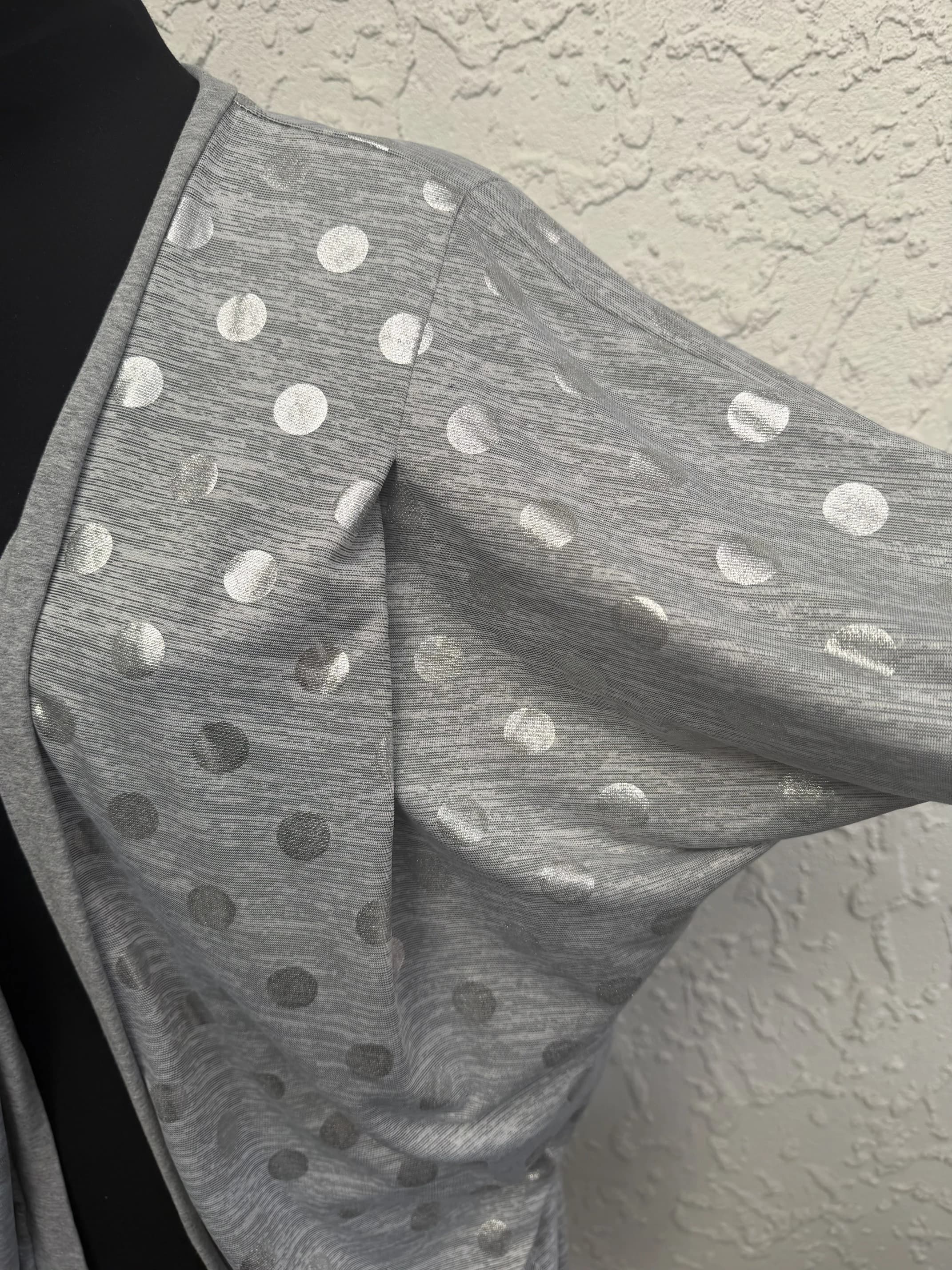 Tunic Top, Grey Metallic Polka Dot, Relaxed Fit — photo 3 of 9