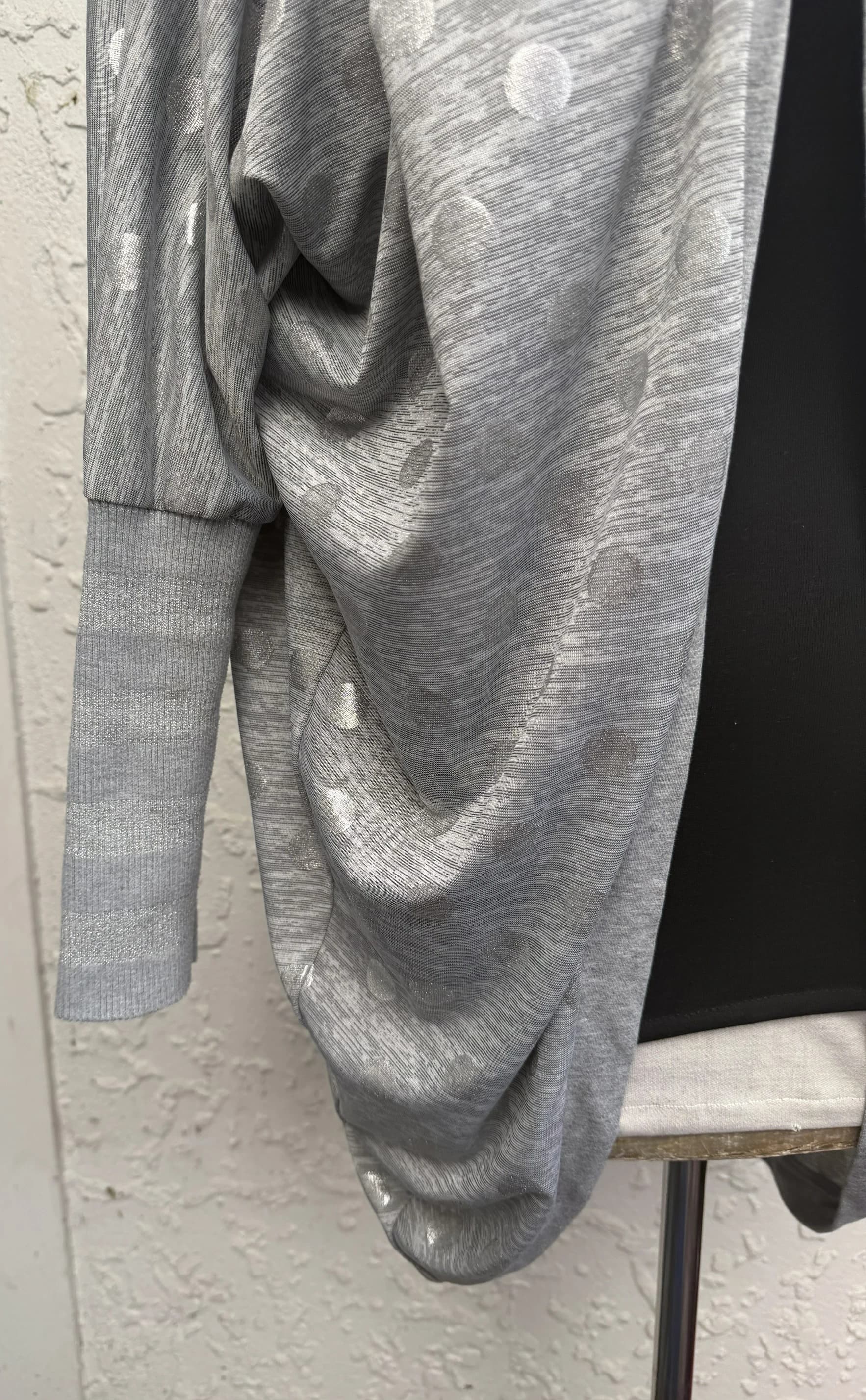 Tunic Top, Grey Metallic Polka Dot, Relaxed Fit — photo 6 of 9