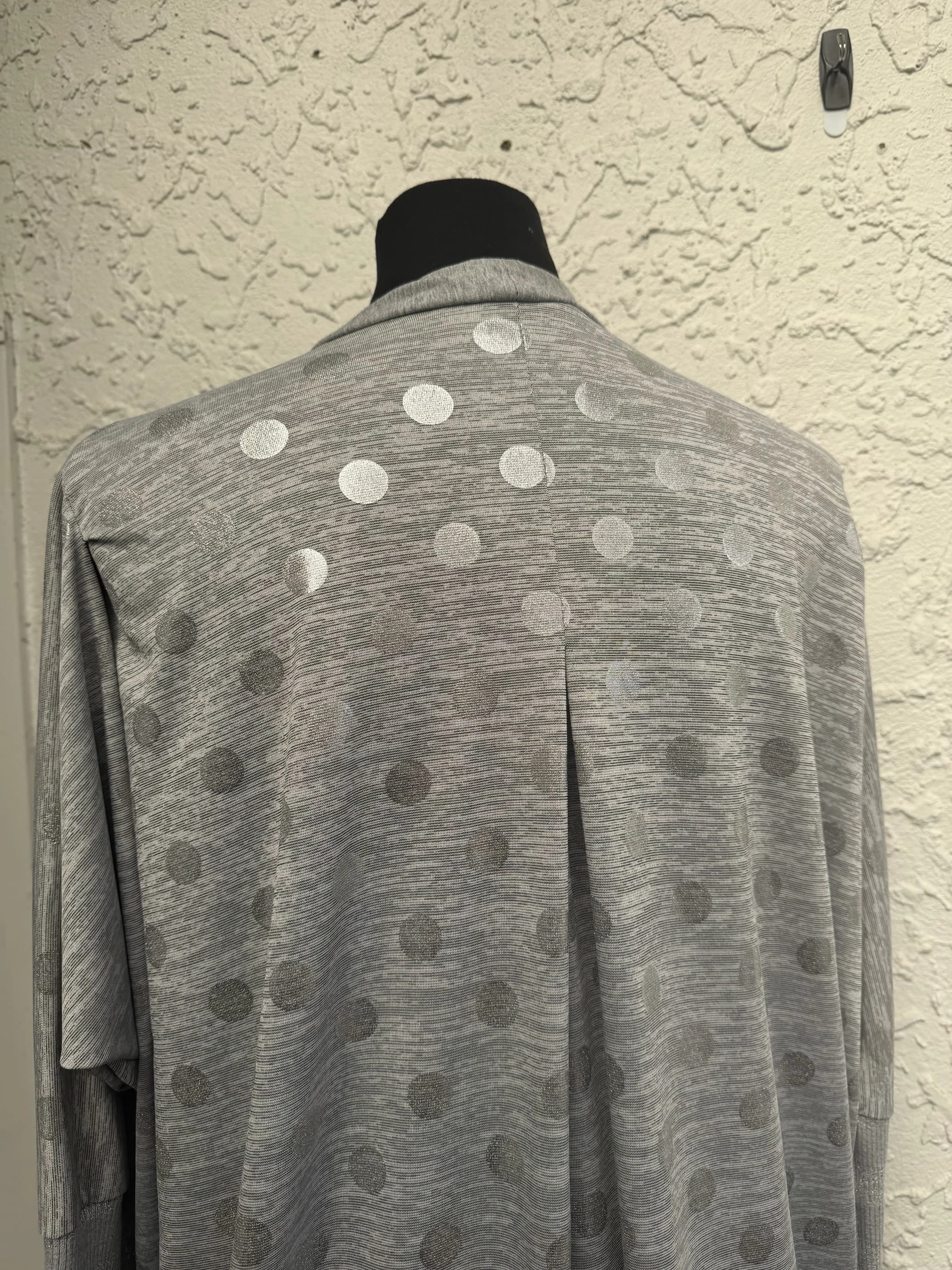 Tunic Top, Grey Metallic Polka Dot, Relaxed Fit — photo 9 of 9
