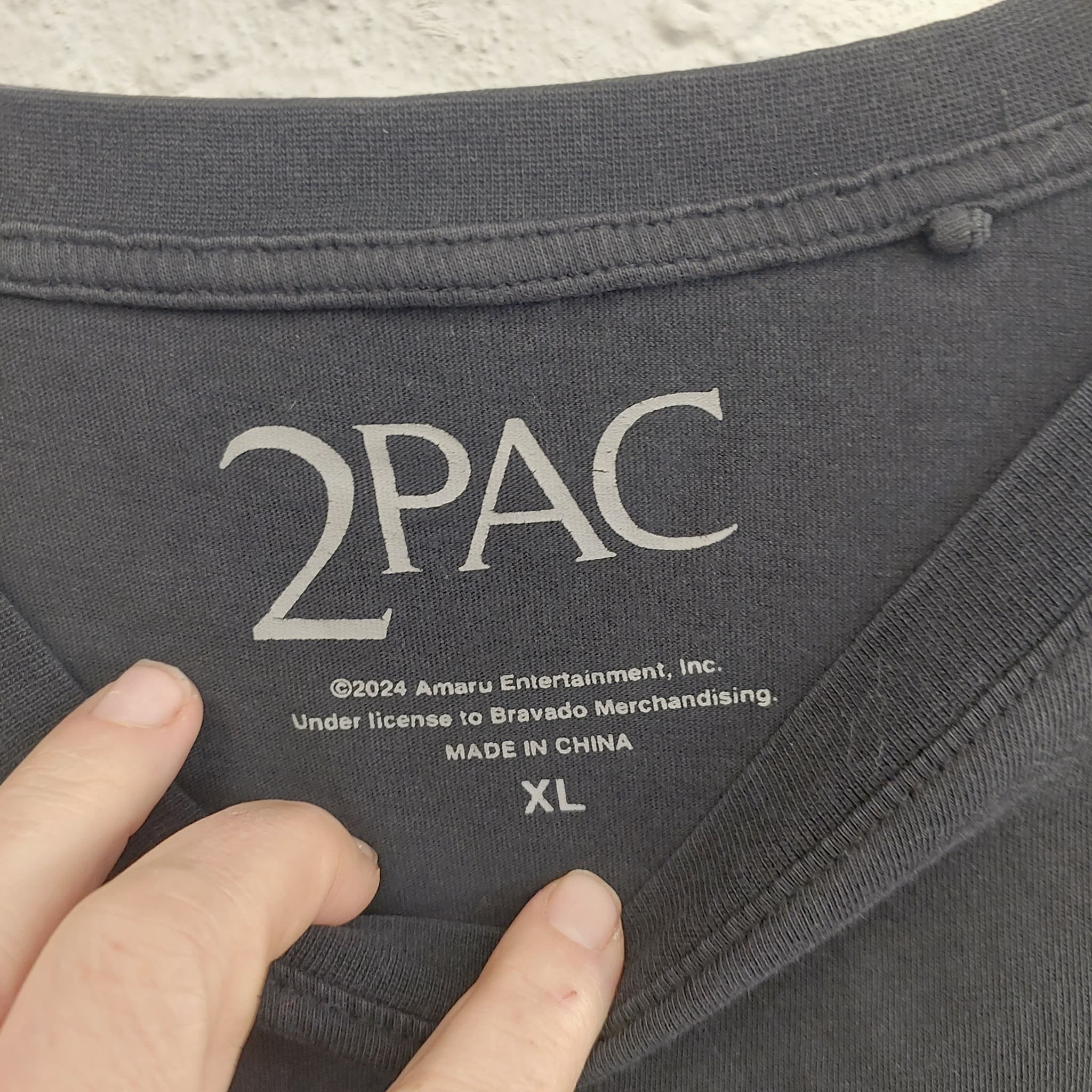 Tupac Shakur Graphic T-Shirt, Black, Size XL — photo 3 of 5