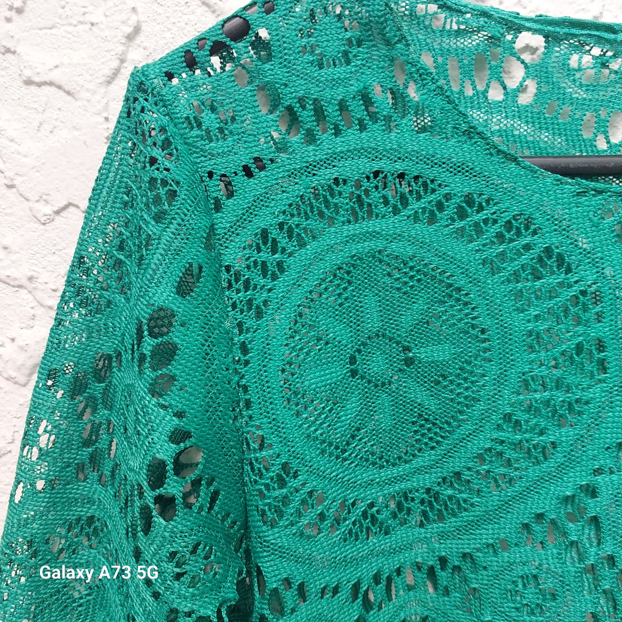 Unbranded Green Lace Long Sleeve Blouse, size unknown — photo 3 of 8