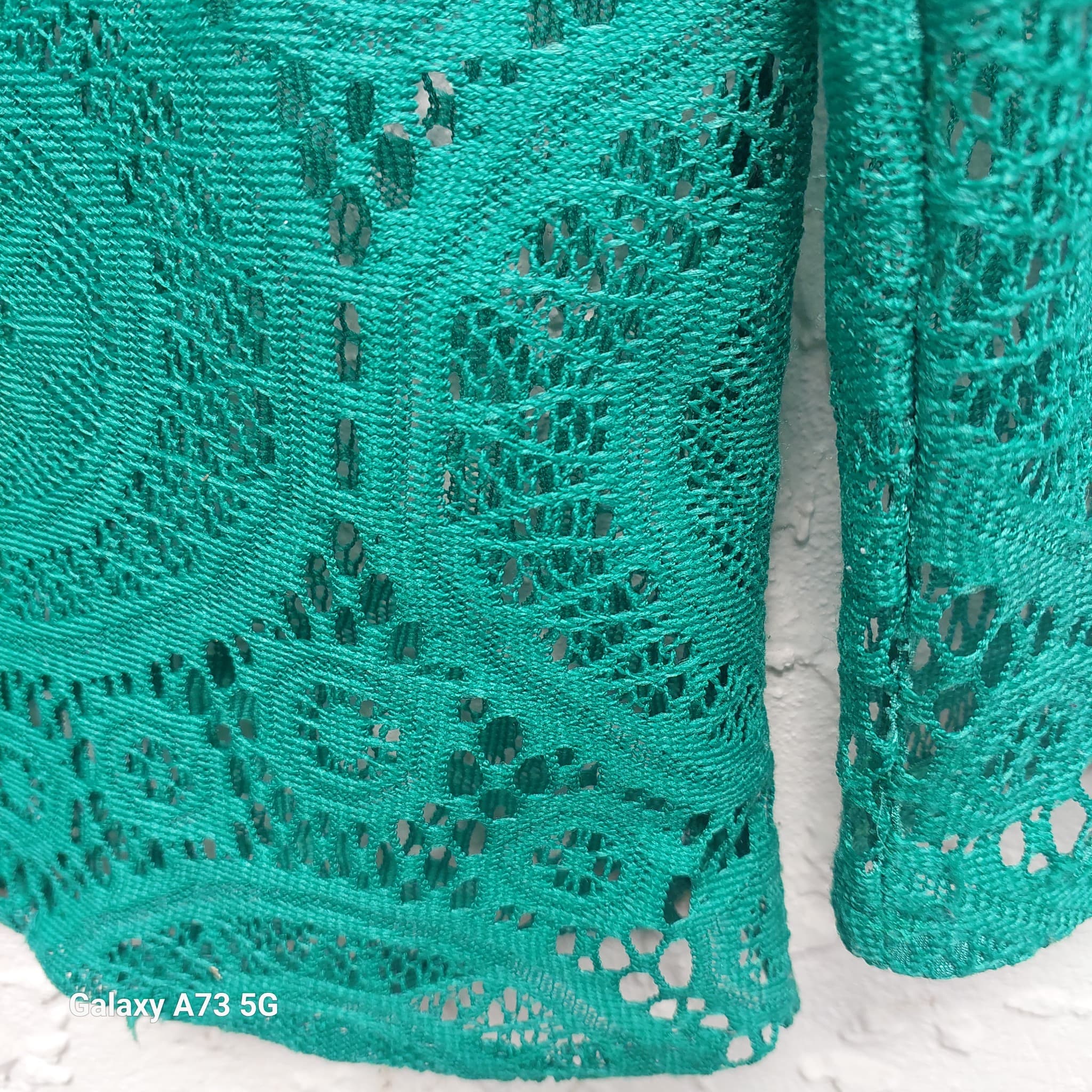 Unbranded Green Lace Long Sleeve Blouse, size unknown — photo 4 of 8