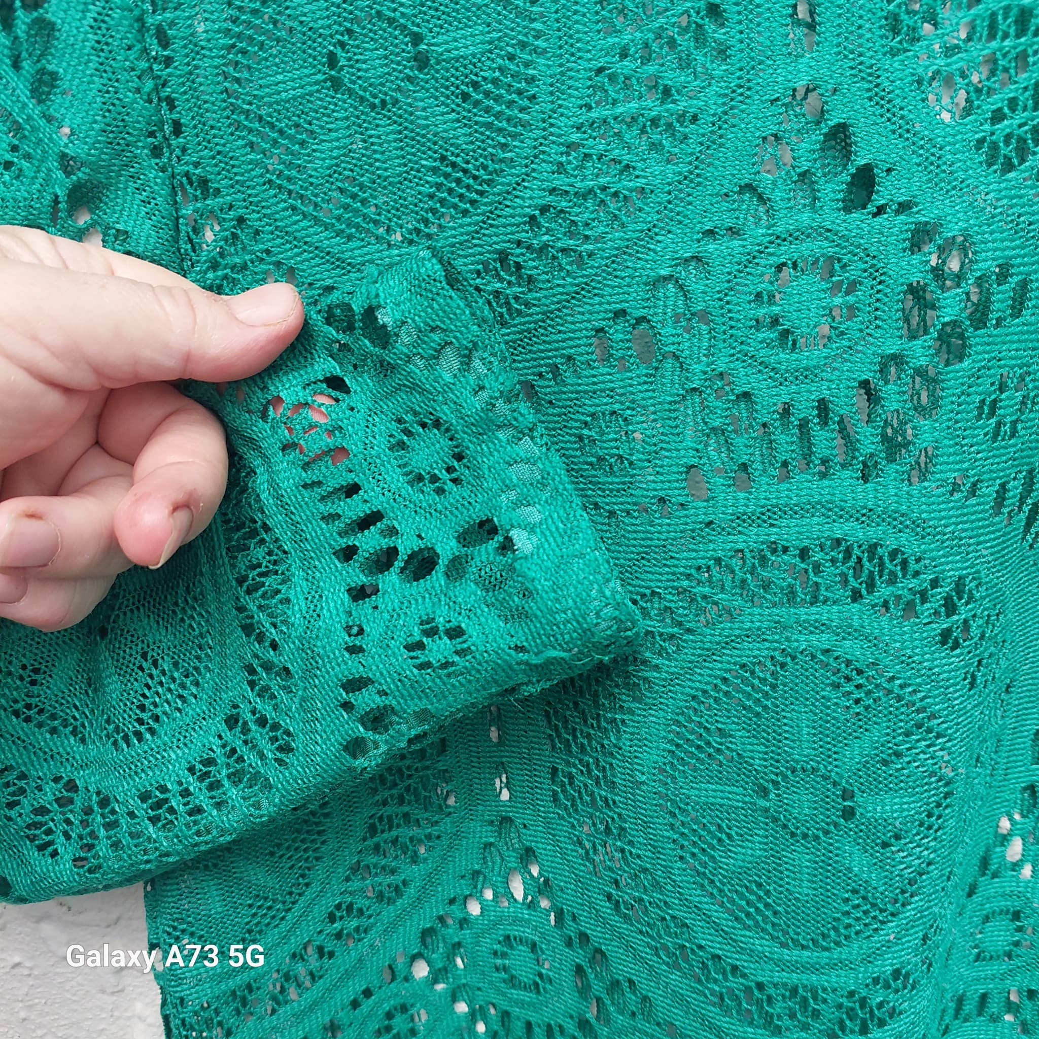 Unbranded Green Lace Long Sleeve Blouse, size unknown — photo 5 of 8