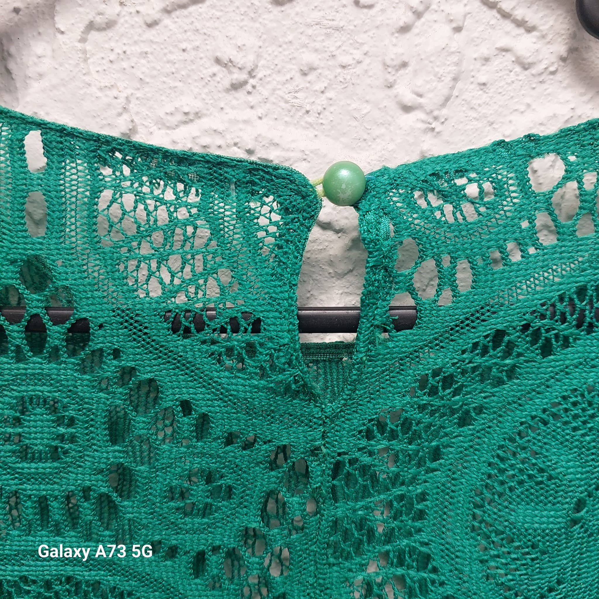Unbranded Green Lace Long Sleeve Blouse, size unknown — photo 6 of 8