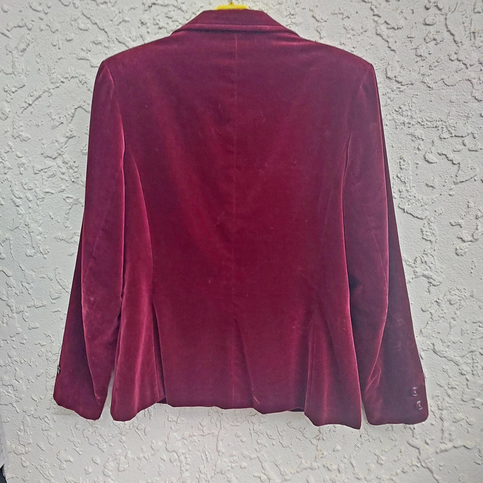 Vintage Austin Brown Burgundy Velvet Blazer — photo 3 of 10