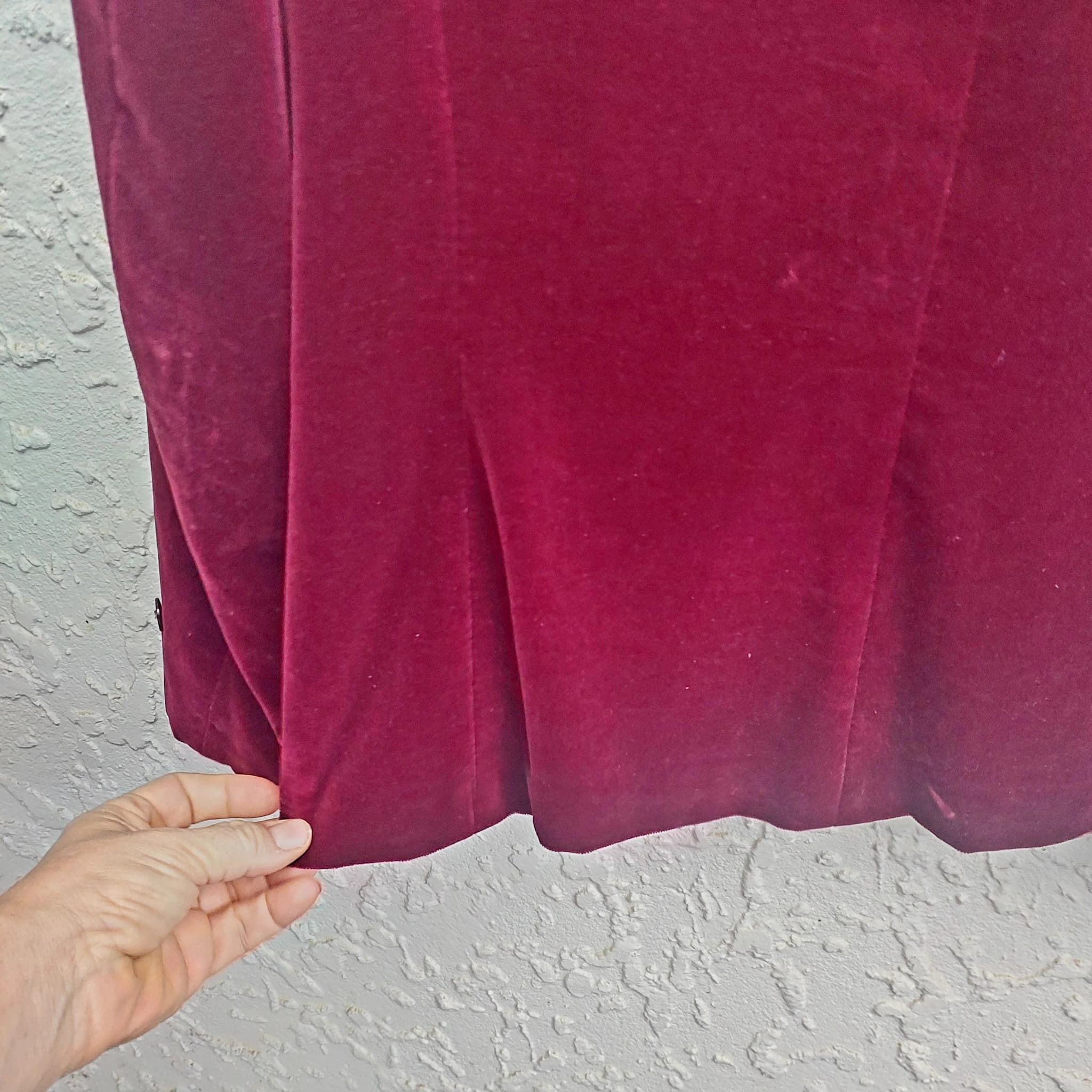 Vintage Austin Brown Burgundy Velvet Blazer — photo 8 of 10