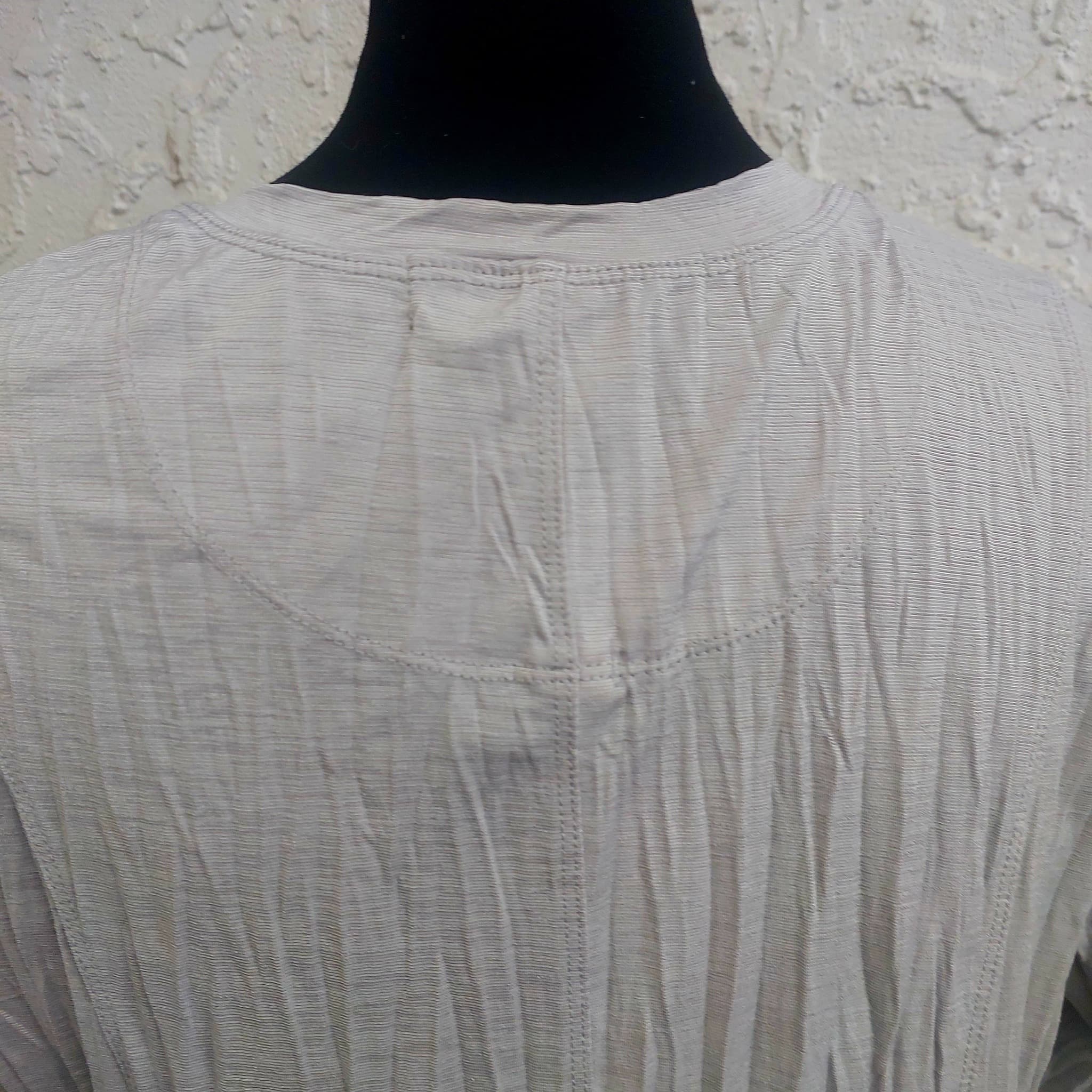 Vintage VERGE "Wonder Cardi" textured grey tunic cardigan - Size L (Mint) — photo 9 of 10