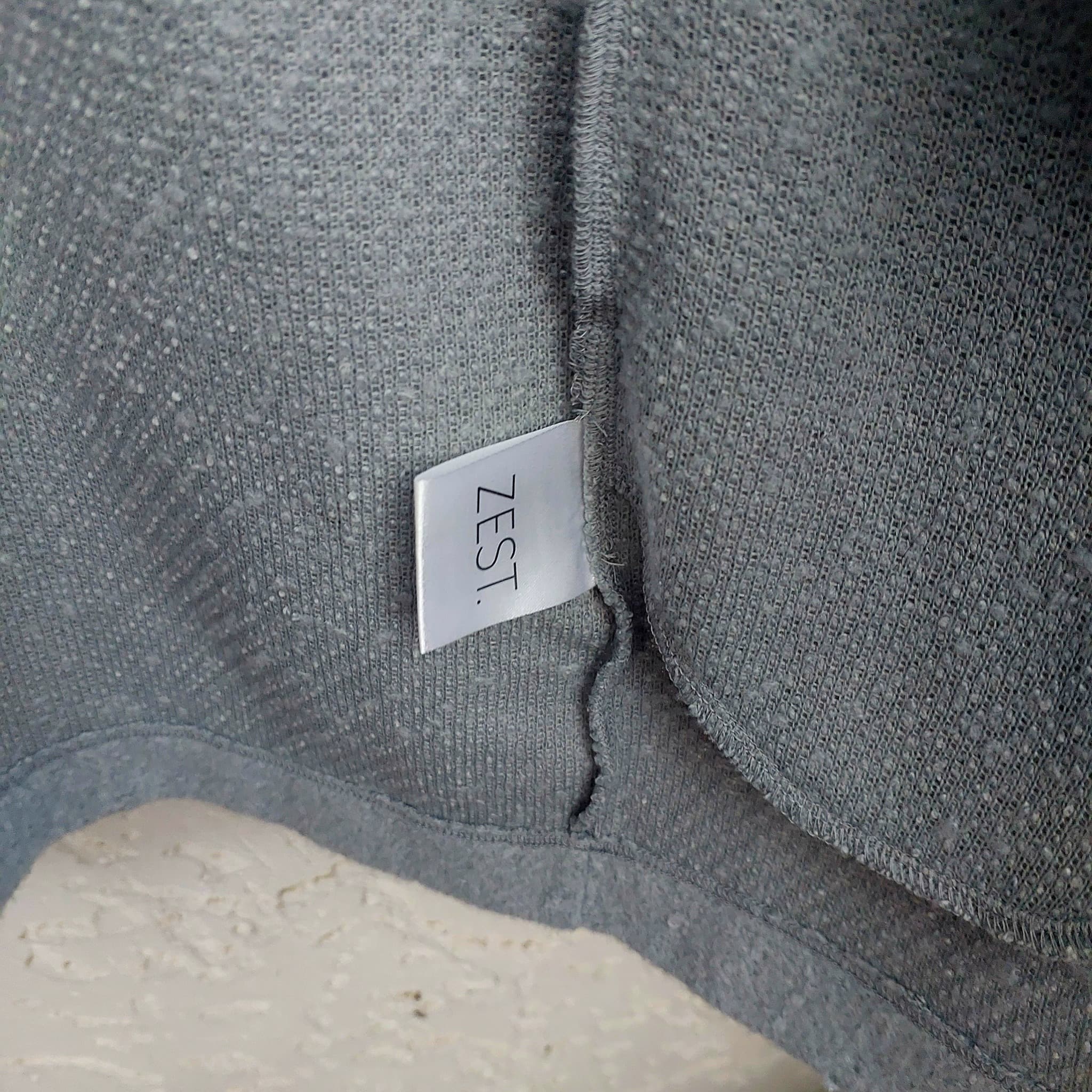 "Zest" Bouclé minimalist coat / coatigan , Size 8, like new — photo 5 of 10