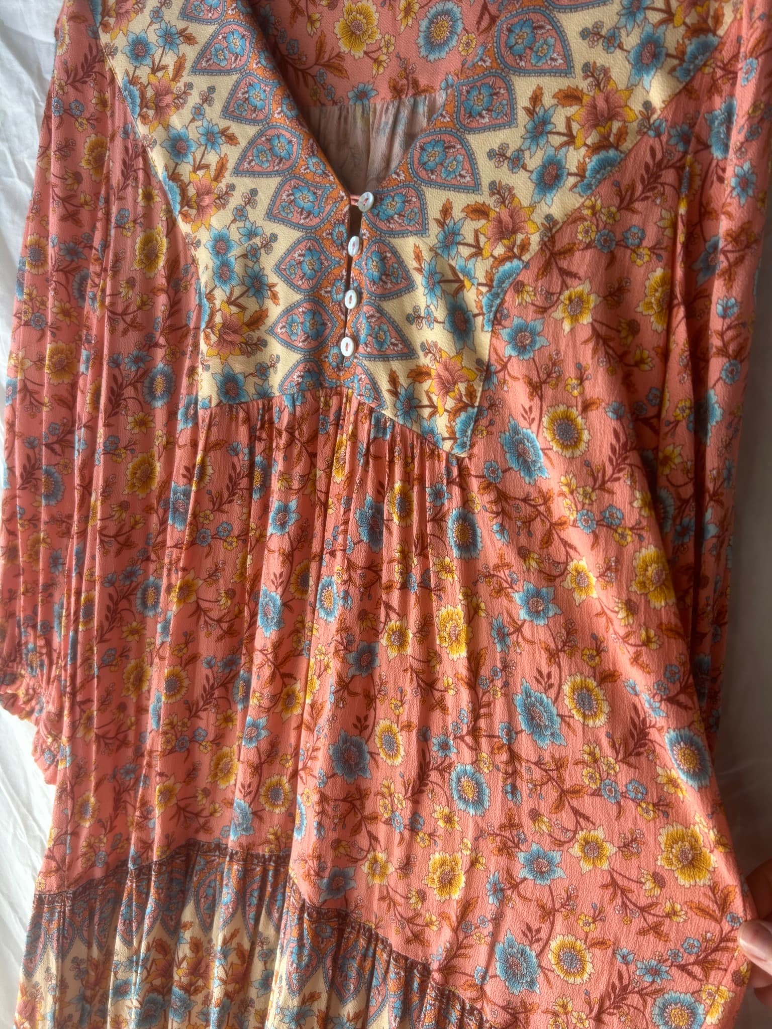 Arnhem Floral Boho Tunic Dress Pink Size 8 — photo 2 of 5