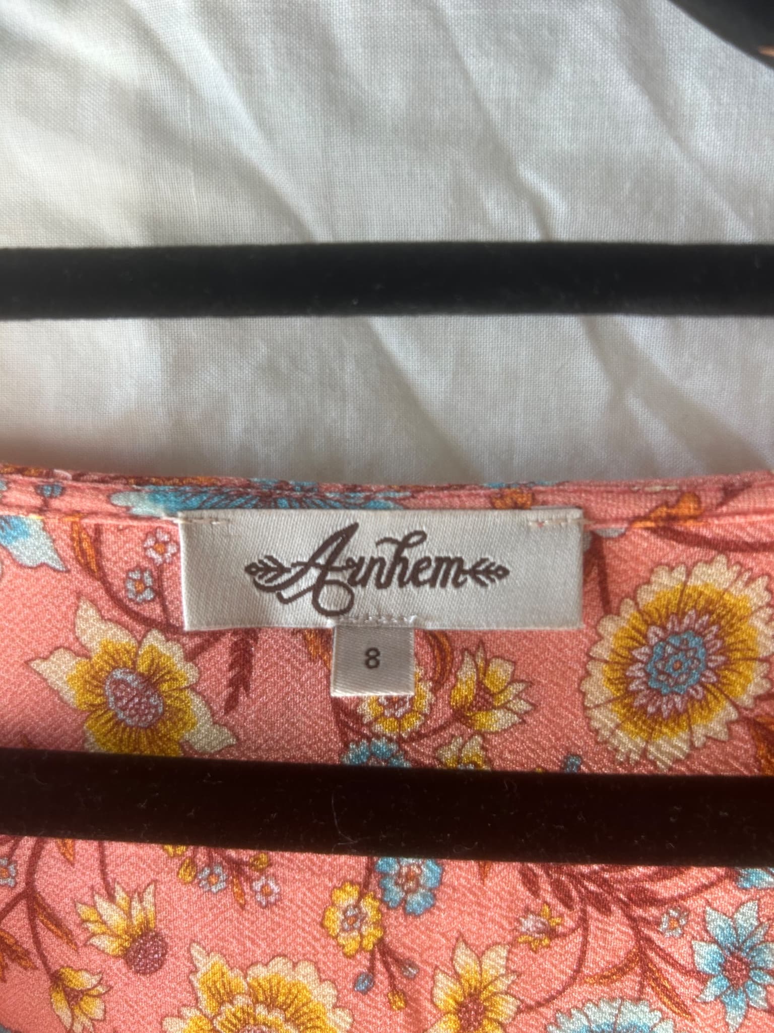 Arnhem Floral Boho Tunic Dress Pink Size 8 — photo 3 of 5