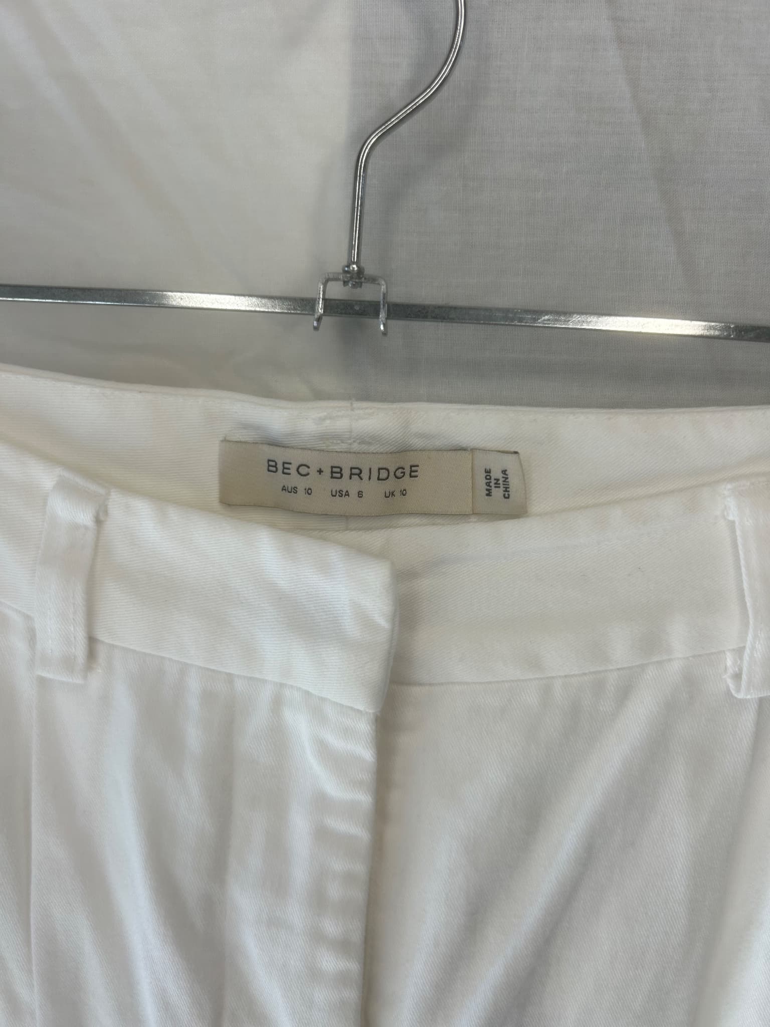 Bec + Bridge Tailored Trousers White Women's Size 10 — photo 2 of 3