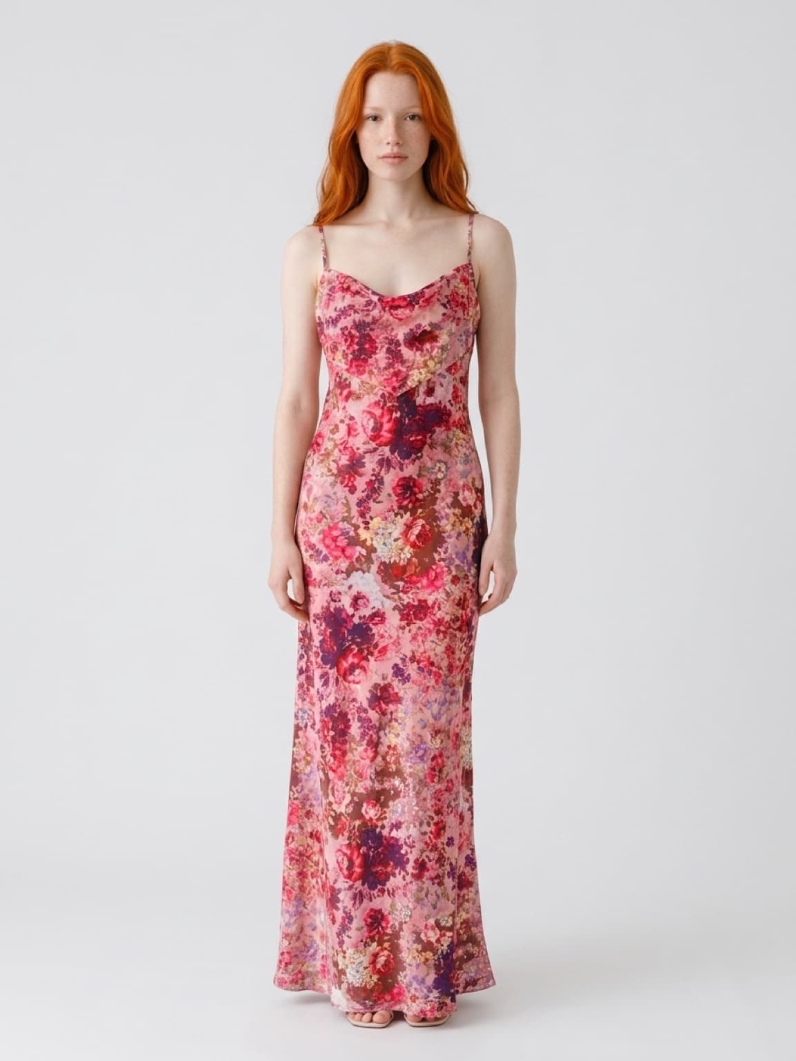 BENNI. The 1996 Dress Red Flower Floral Print Size 10 — photo 1 of 7
