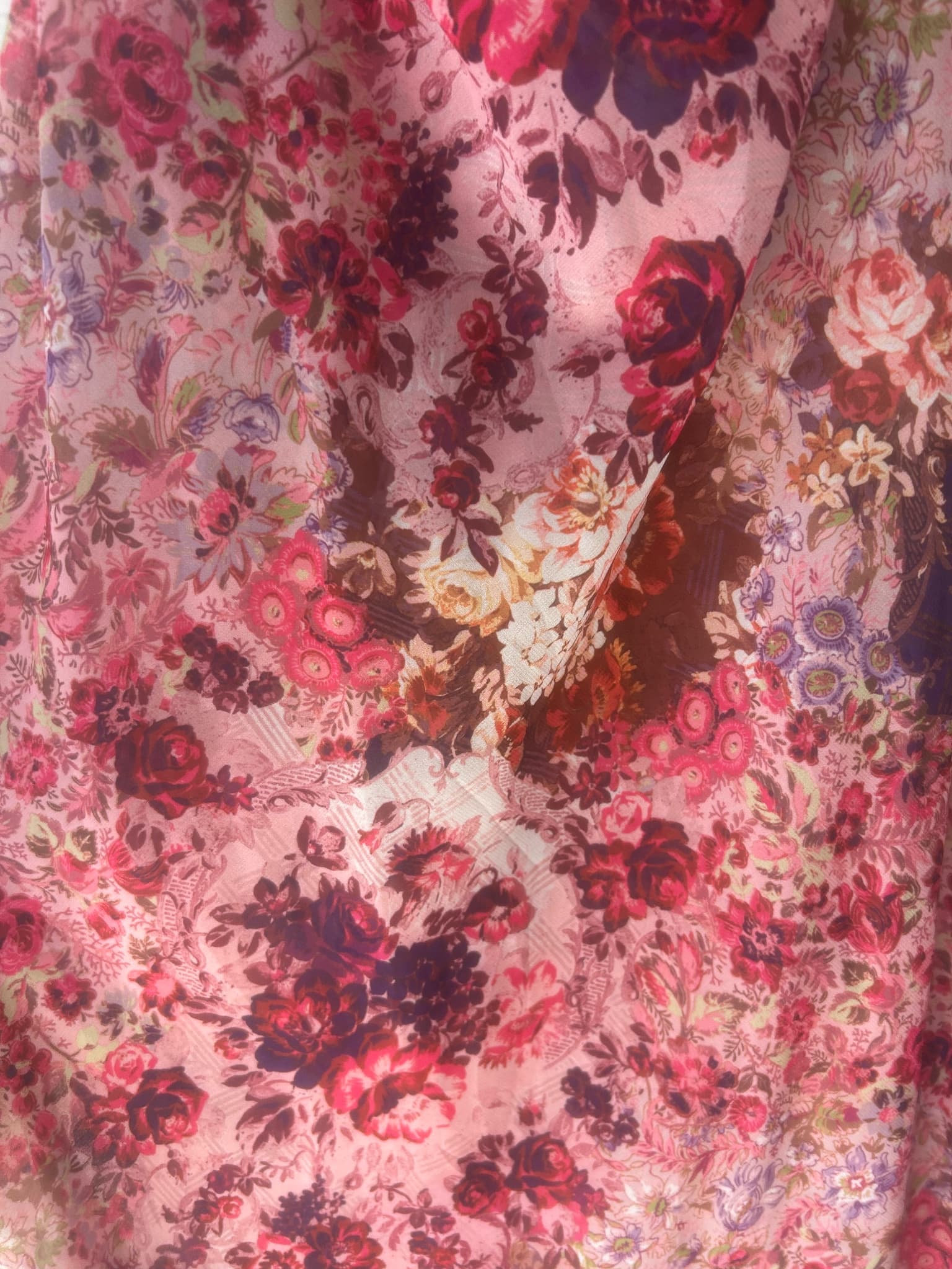 BENNI. The 1996 Dress Red Flower Floral Print Size 10 — photo 5 of 7