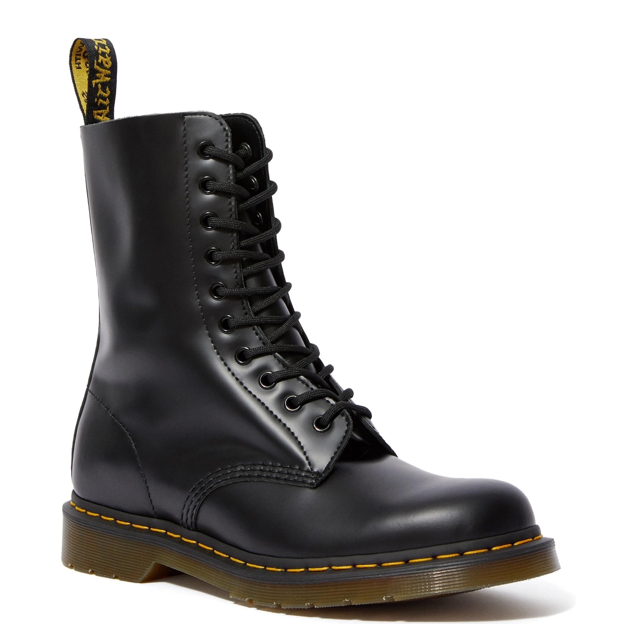 Dr. Martens 1490 Smooth Leather 10-Eyelet Boots Black — photo 1 of 6