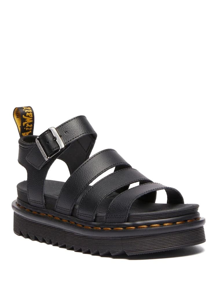 Dr. Martens Blaire Hydro Leather Strap Sandals Black Size 38 — photo 1 of 4