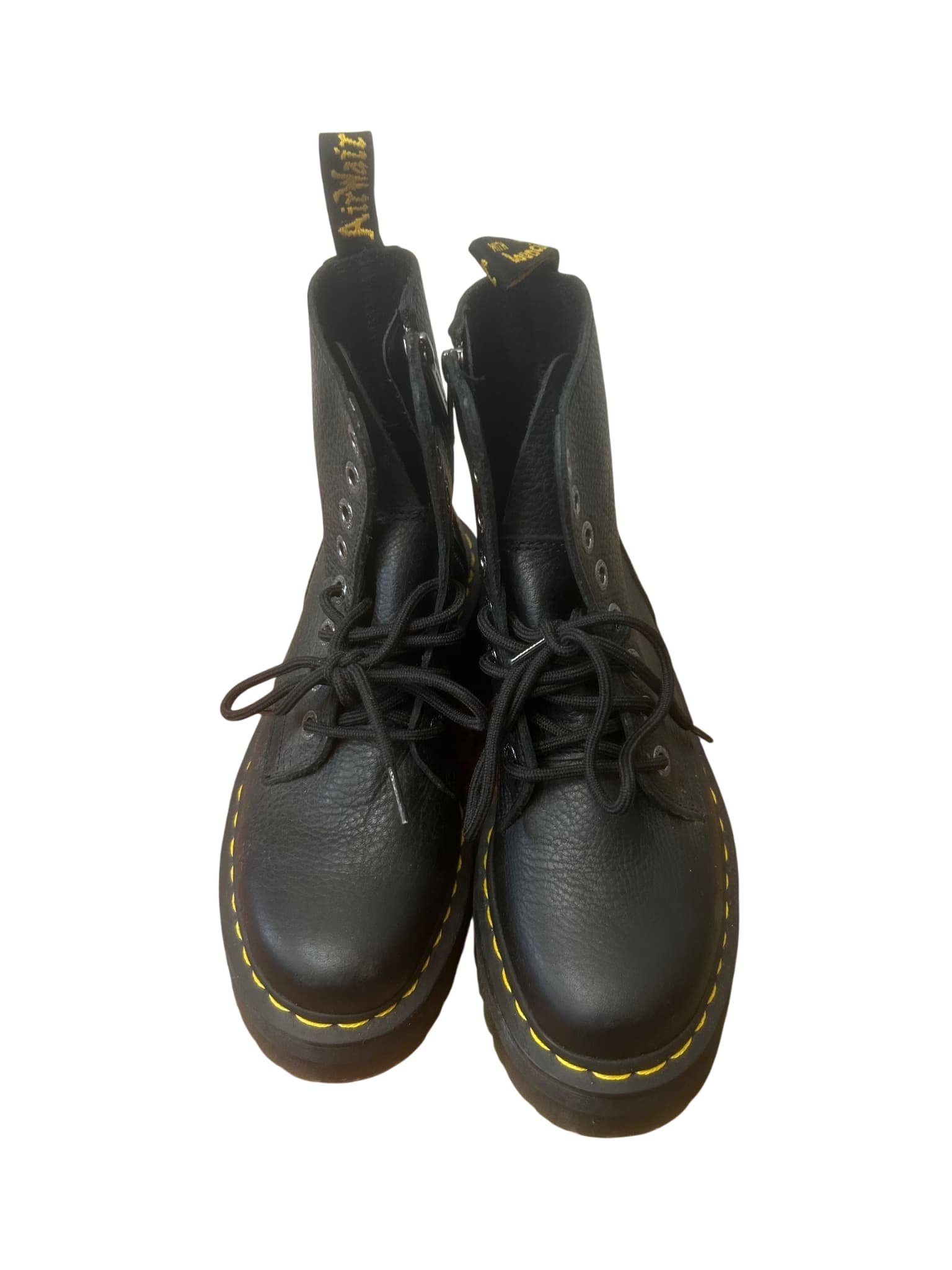 Dr. Martens Jadon III Black Pisa Leather Platform Boots — photo 1 of 7